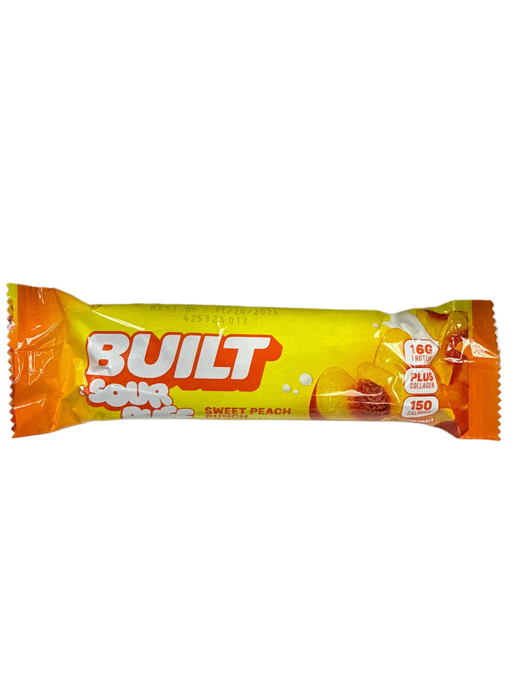 Built Sour Puff Sweet Peach Punch 16 Gram Protein Bar 41G - U.S Edition