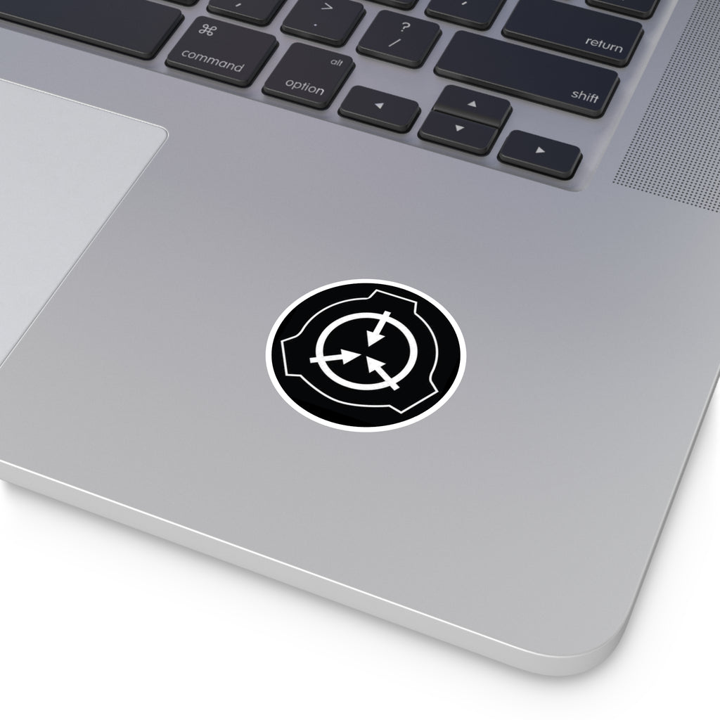 SCP Foundation Logo Round Sticker — Indoor/Outdoor Durable Vinyl