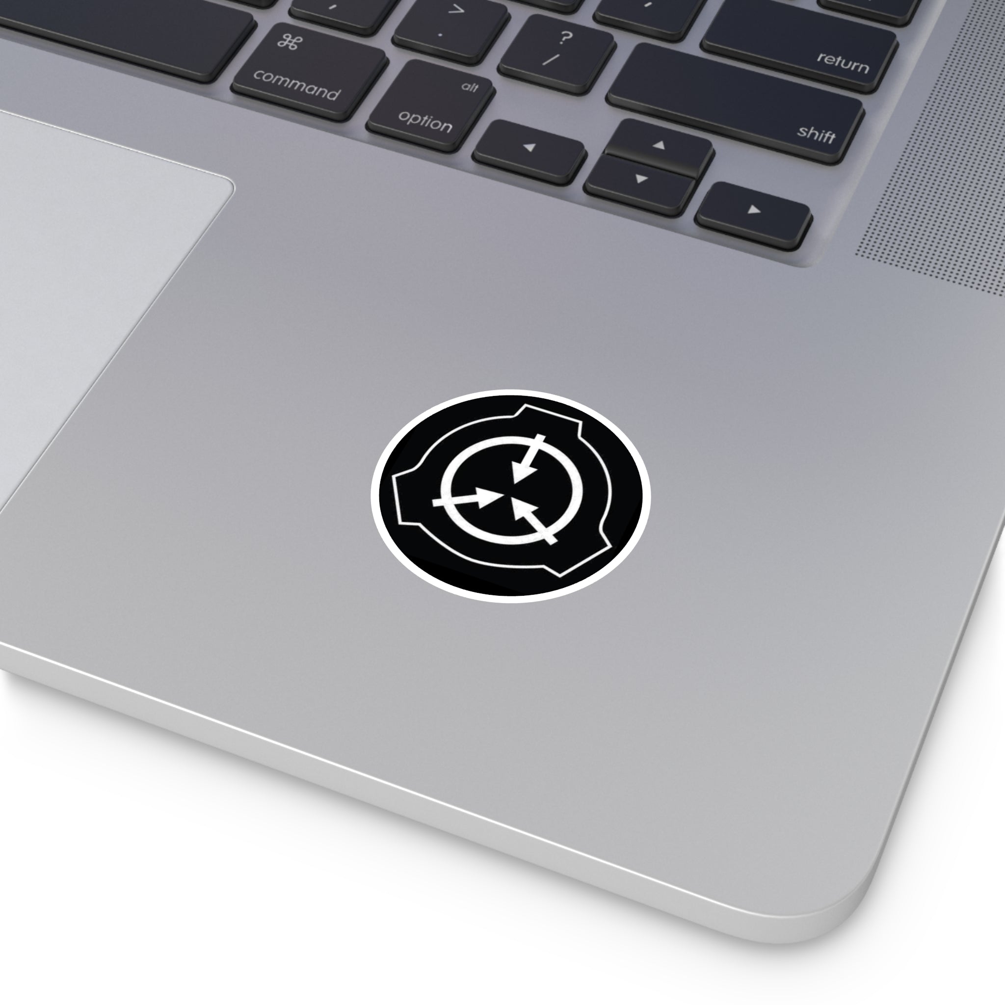 SCP Foundation Logo Round Sticker — Indoor/Outdoor Durable Vinyl