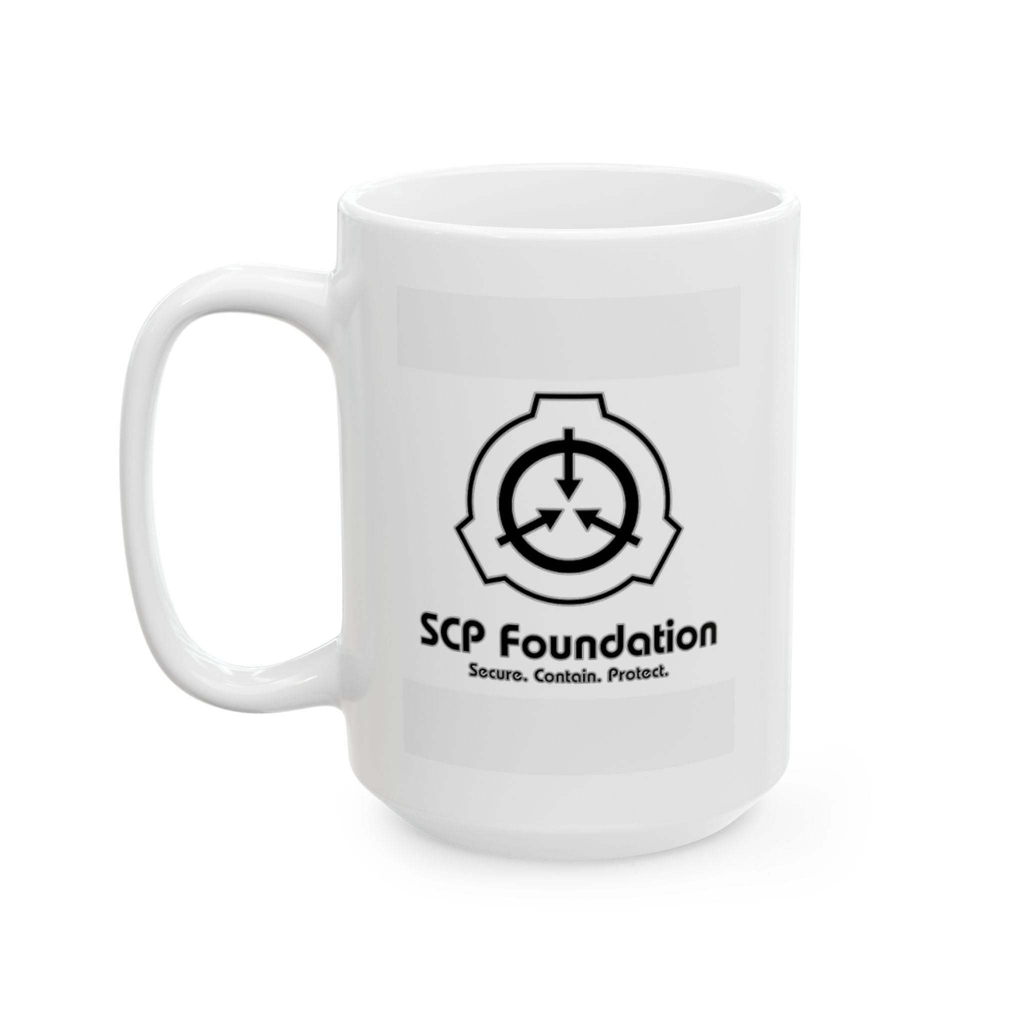 SCP Foundation Logo Ceramic Mug — 11oz & 15oz Collectible Coffee Cup