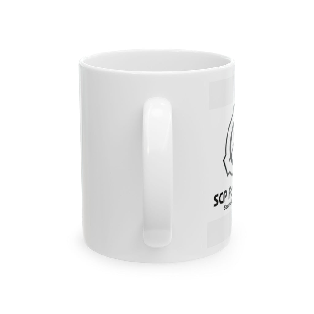 SCP Foundation Logo Ceramic Mug — 11oz & 15oz Collectible Coffee Cup