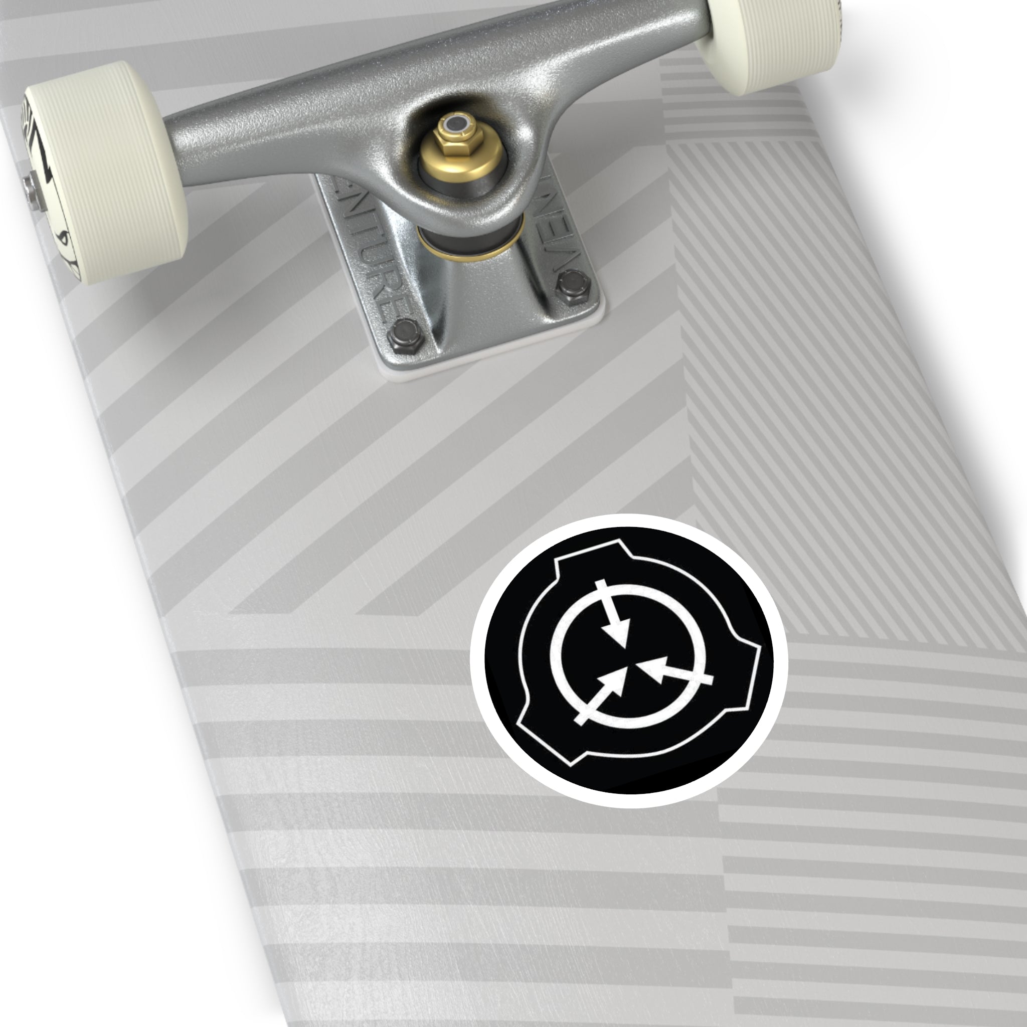 SCP Foundation Logo Round Sticker — Indoor/Outdoor Durable Vinyl