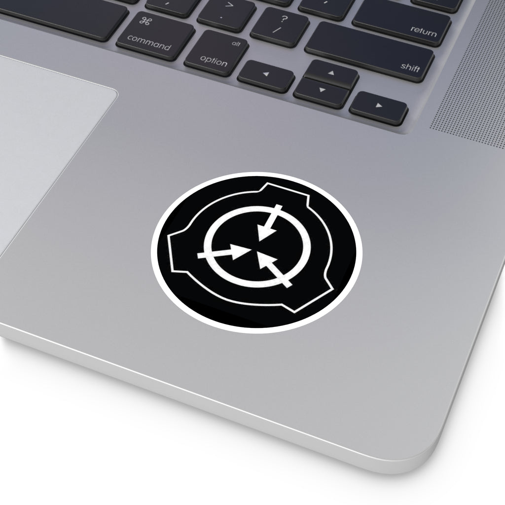 SCP Foundation Logo Round Sticker — Indoor/Outdoor Durable Vinyl