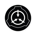 SCP Foundation Logo Round Sticker — Indoor/Outdoor Durable Vinyl