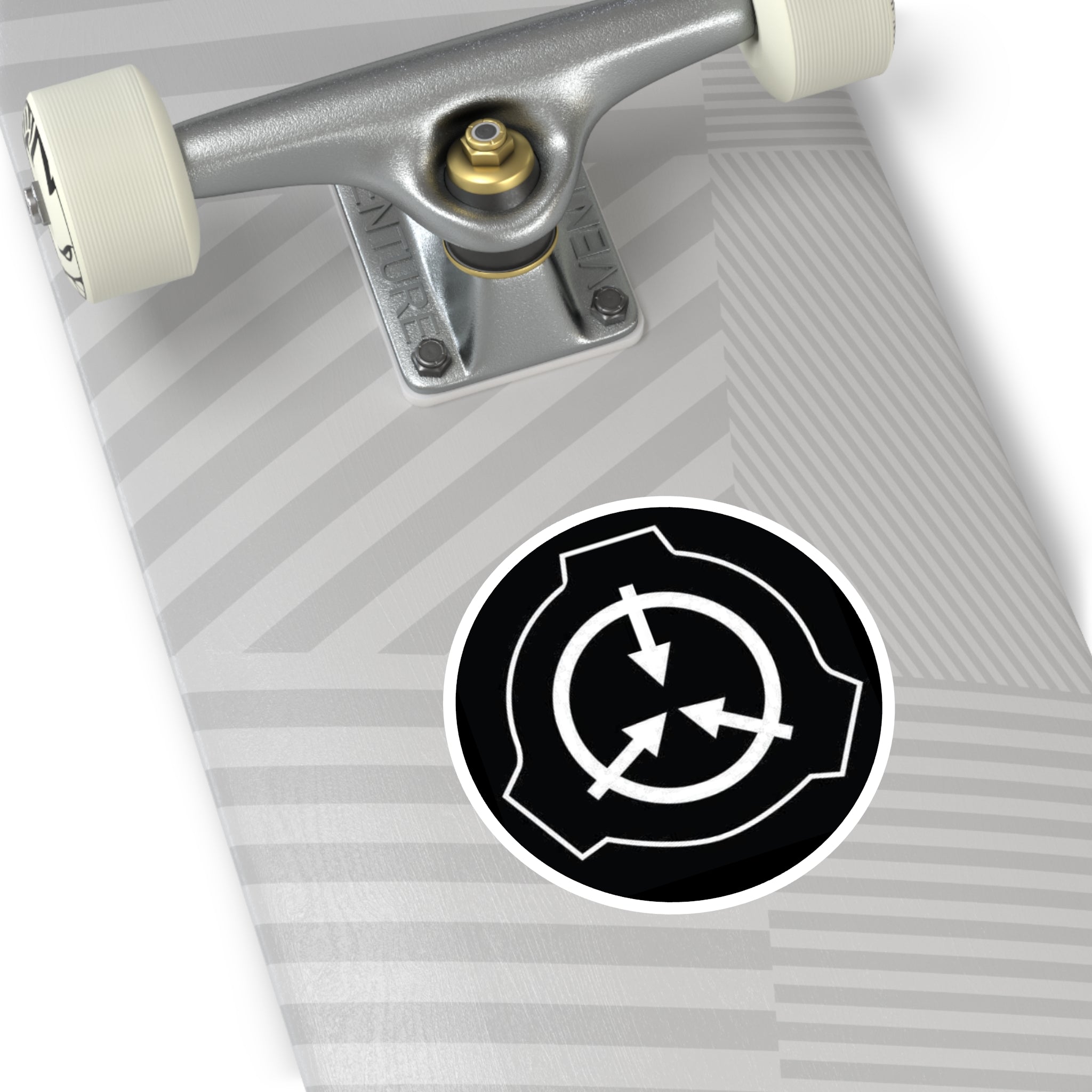 SCP Foundation Logo Round Sticker — Indoor/Outdoor Durable Vinyl