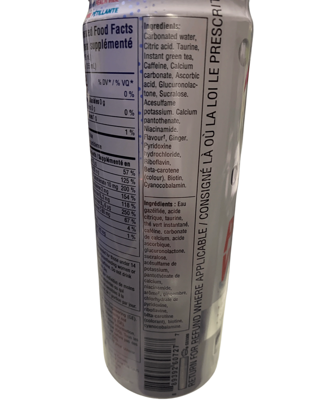 Celsius Peach Vibe Zero Sugar Energy Drink 355ML - Canadian Edition