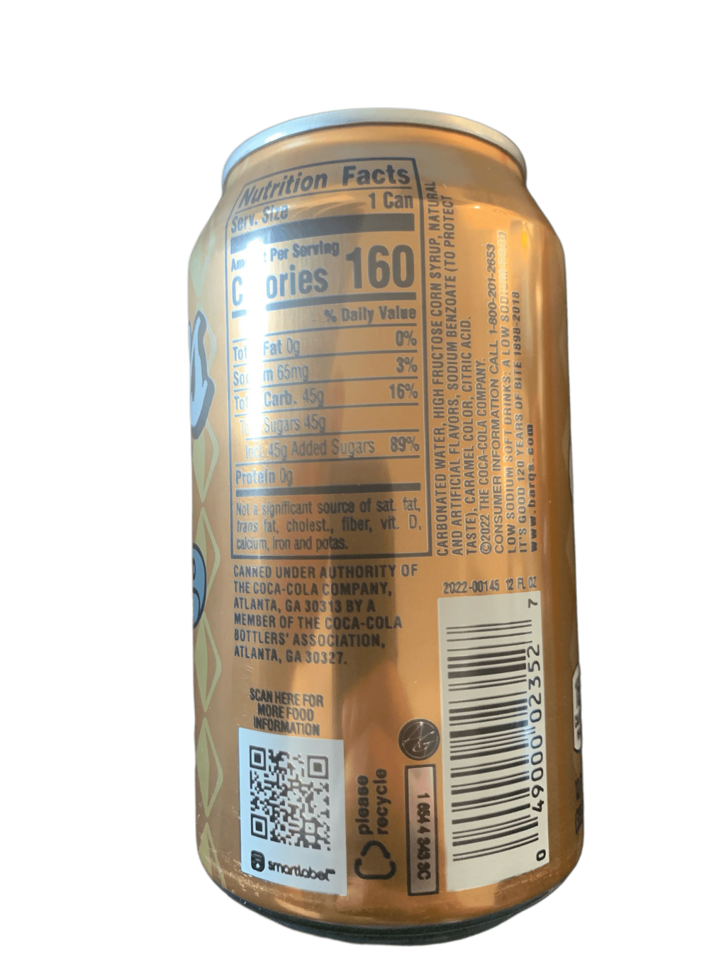 Barq's Creme Soda French Vanilla 355ML - U.S Edition