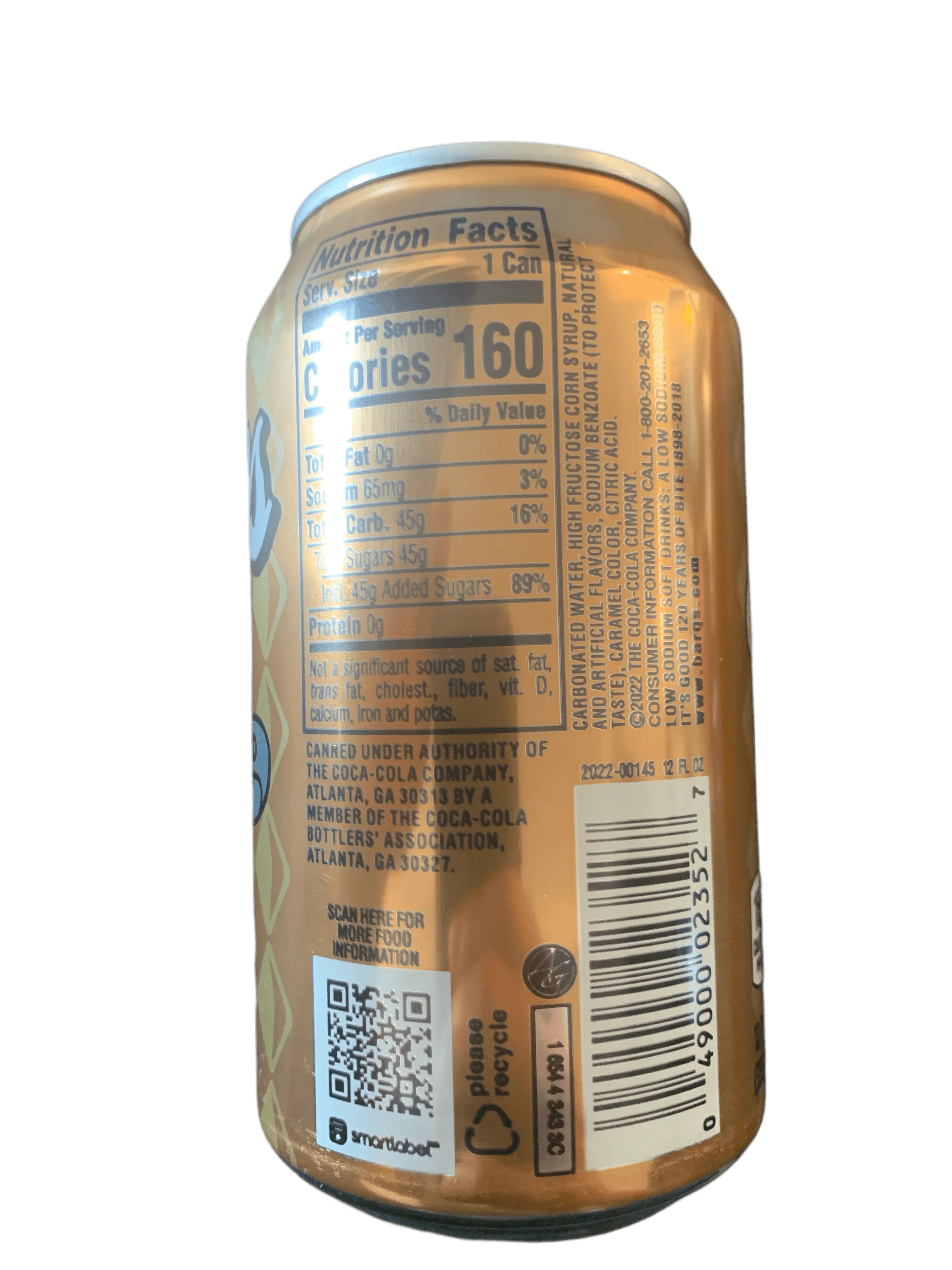 Barq's Creme Soda French Vanilla 355ML - U.S Edition