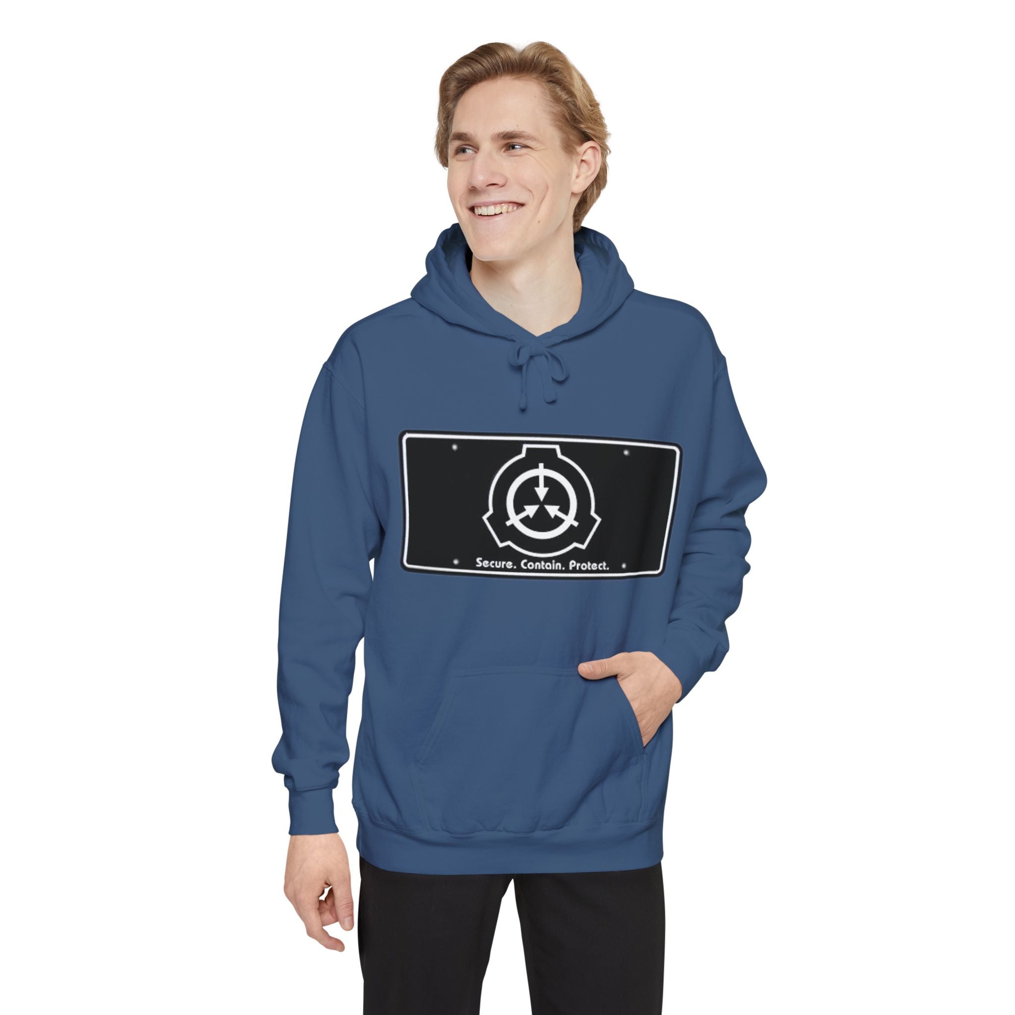SCP Foundation Logo Hoodie — Secure Contain Protect Graphic Hoodie