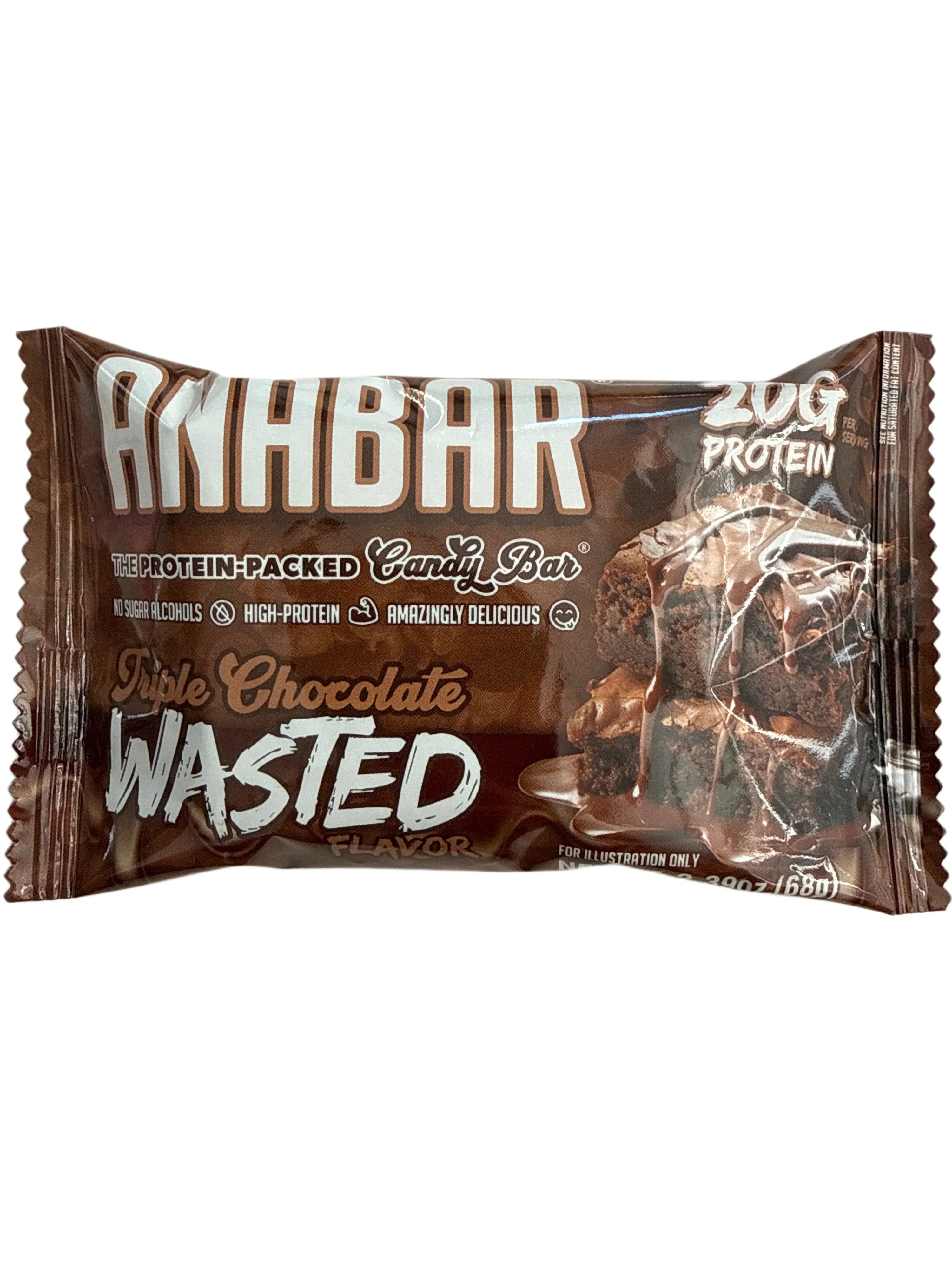 Anabar Triple Chocolate Wasted Flavour protein Bar 68G - U.S Edition