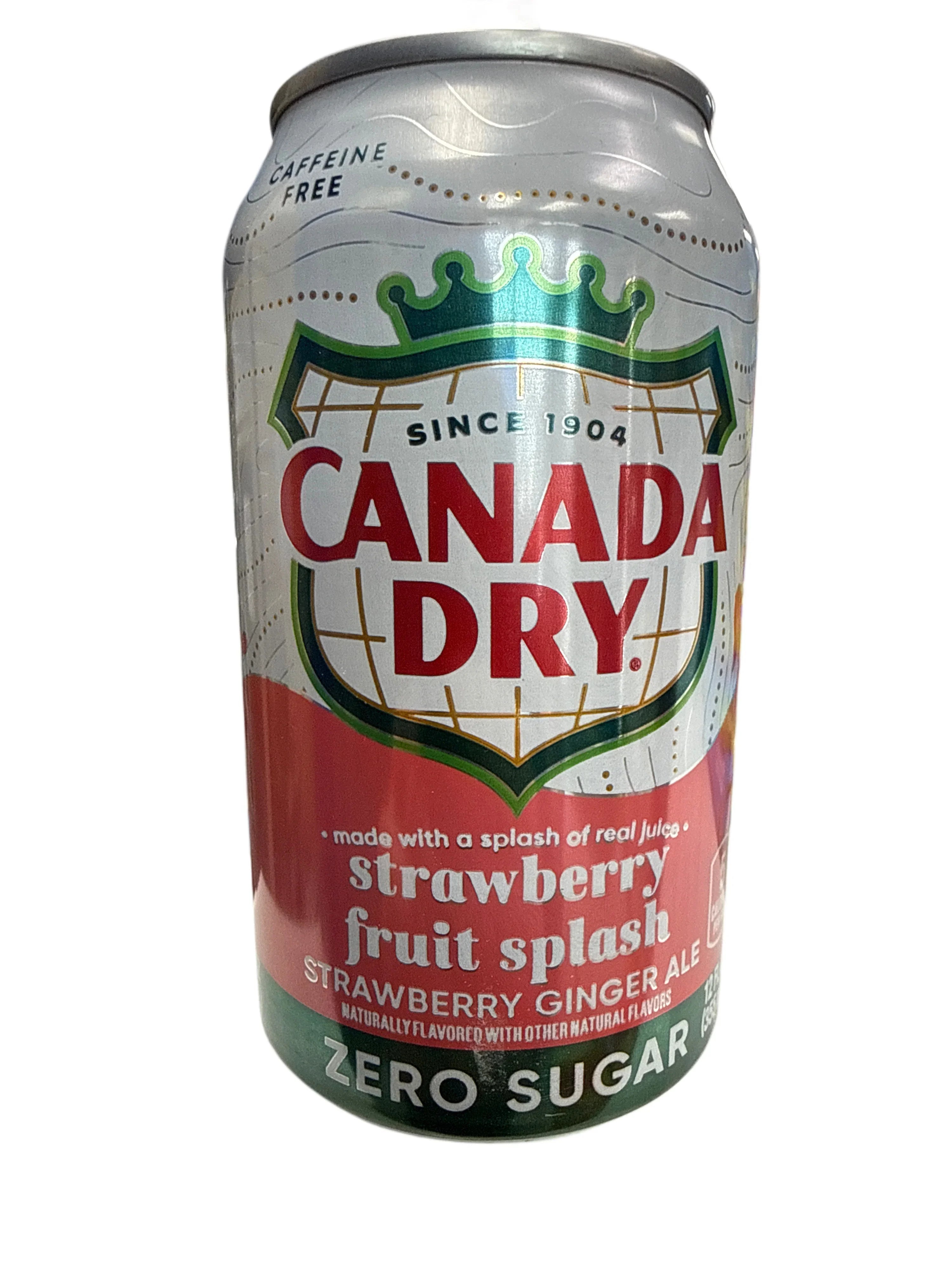 Canada Dry Zero Sugar Strawberry Fruit Splash 355ML - U.S Edition