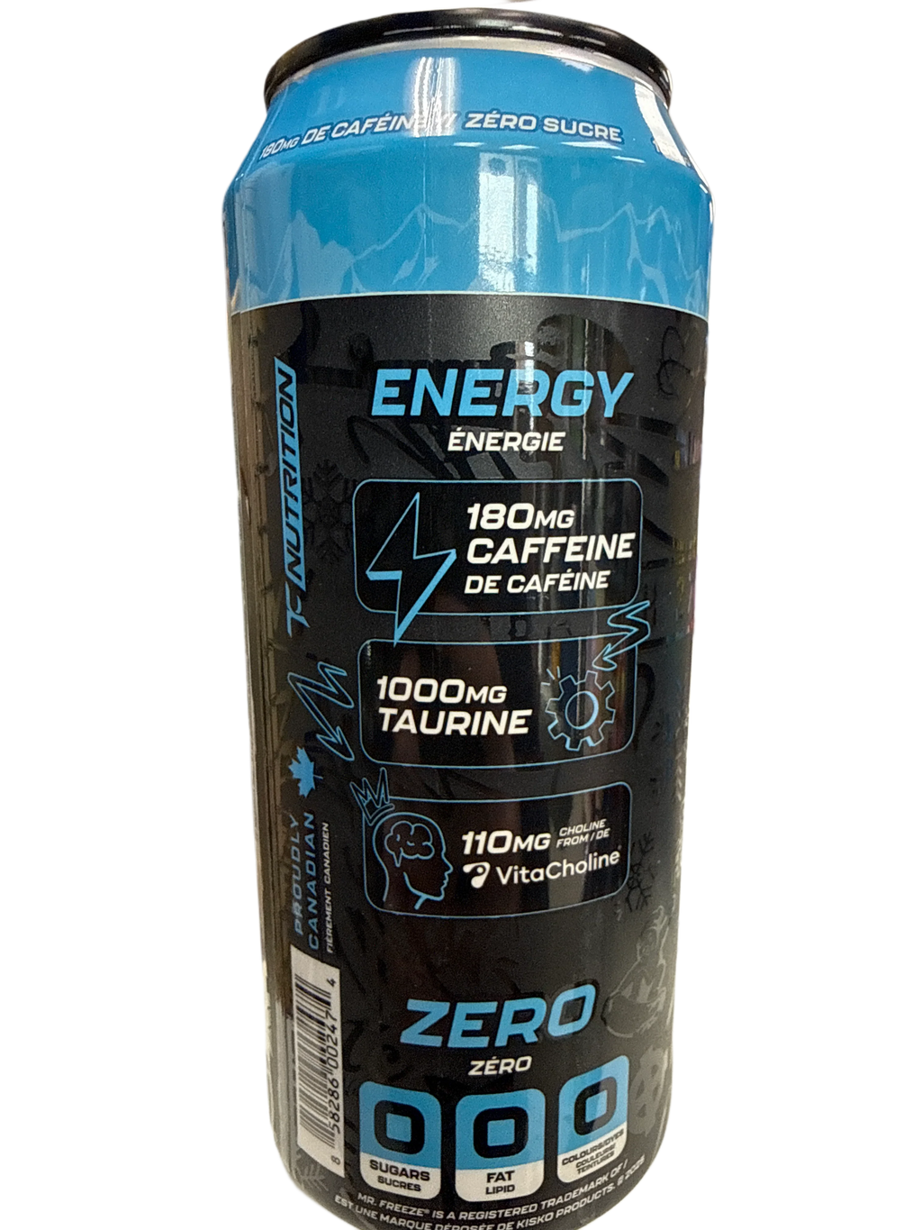 Batch 27 Zero Sugar Mr. Freeze Limited Edition Blue Freezie Energy 473ML - Canadian Edition