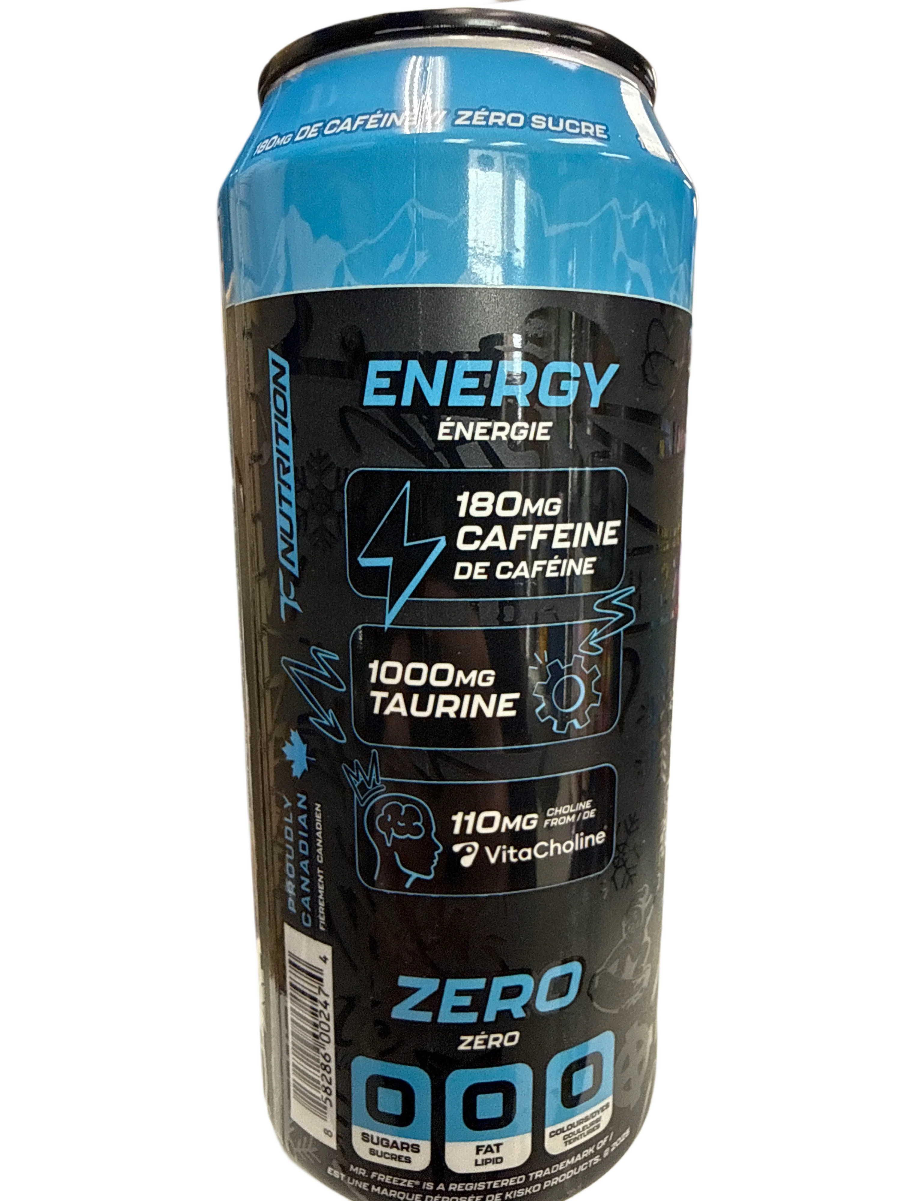 Batch 27 Zero Sugar Mr. Freeze Limited Edition Blue Freezie Energy 473ML - Canadian Edition