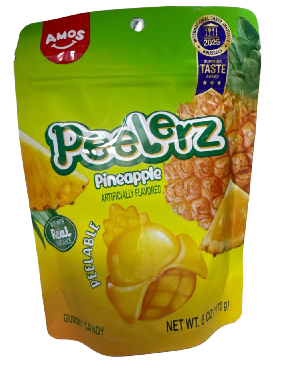 Amos Peelerz Pineapple Peelable Gummy Candy 170G - U.S Edition