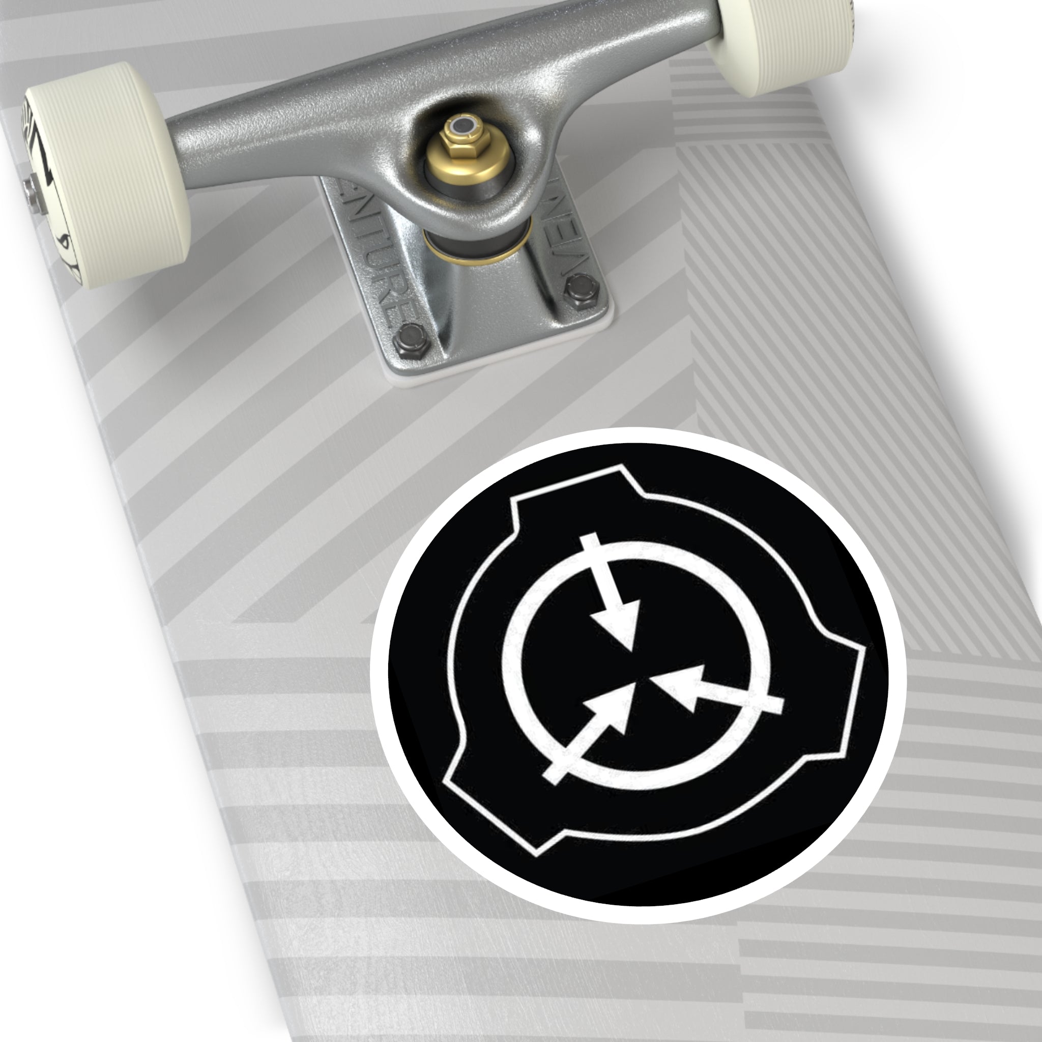 SCP Foundation Logo Round Sticker — Indoor/Outdoor Durable Vinyl