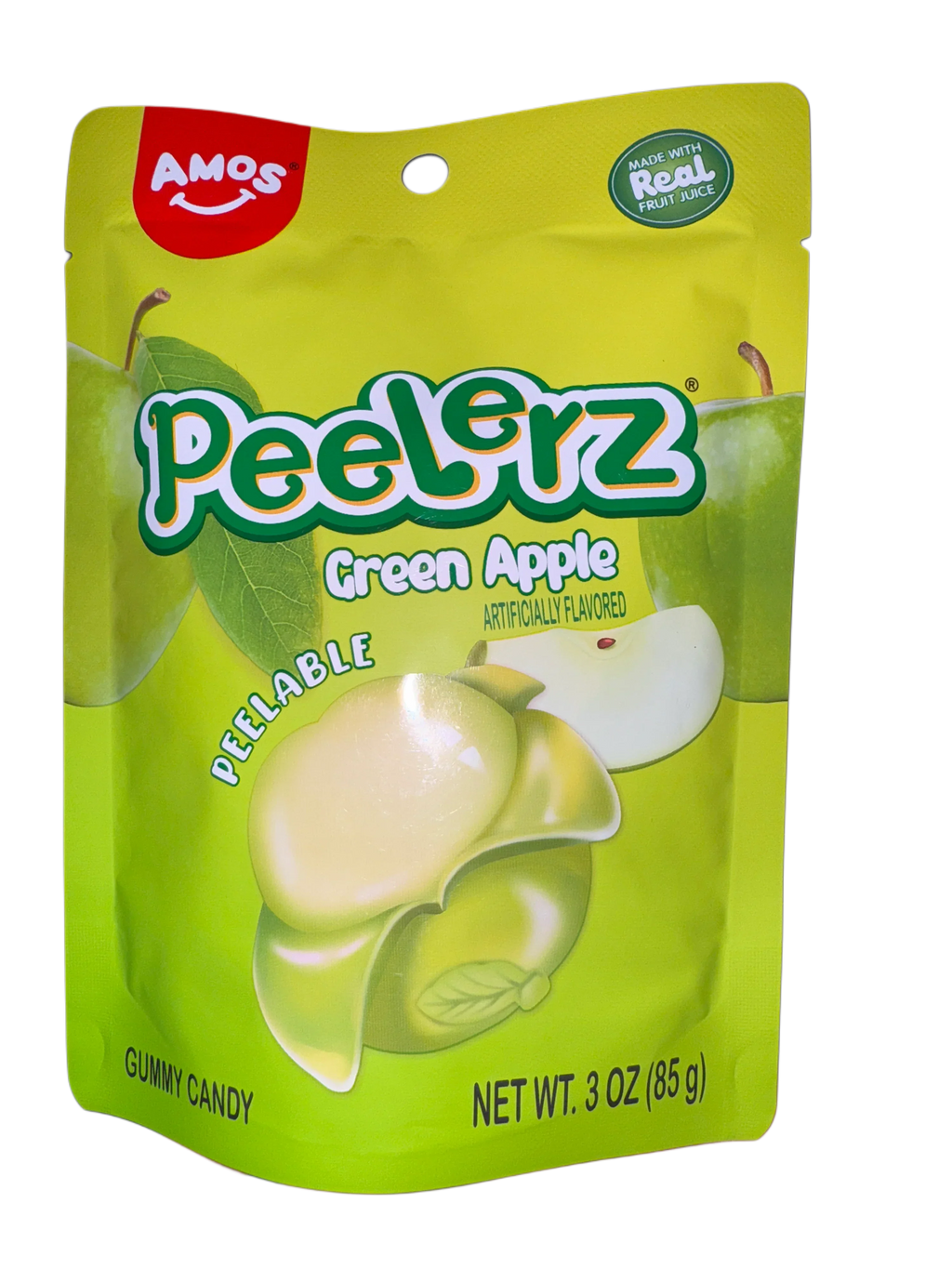Amos Peelerz Gummy Green Apple 85G - U.S Edition