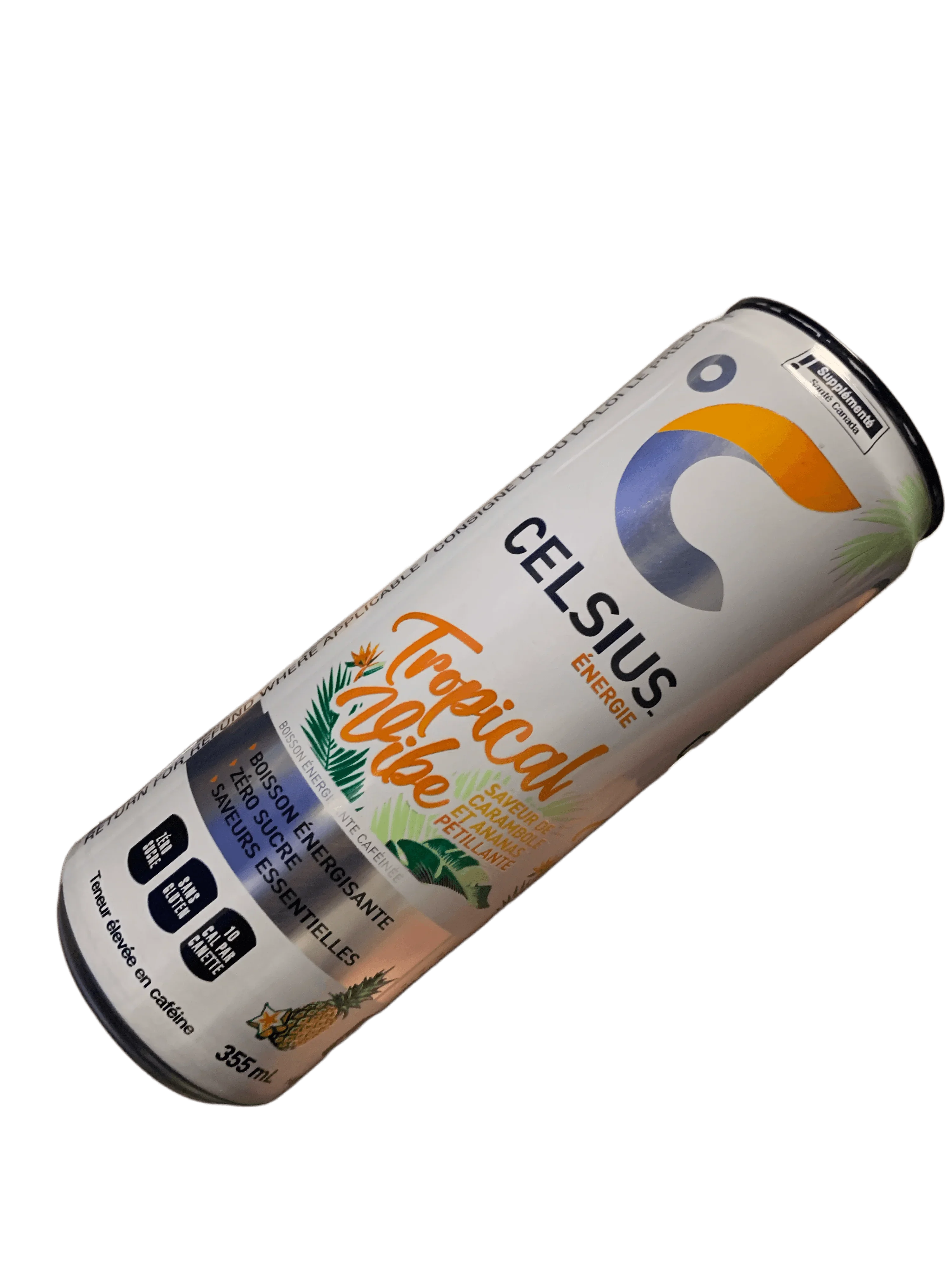 Celsius Tropical Vibe Zero Sugar Energy Drink 355ML - Canadian Edition