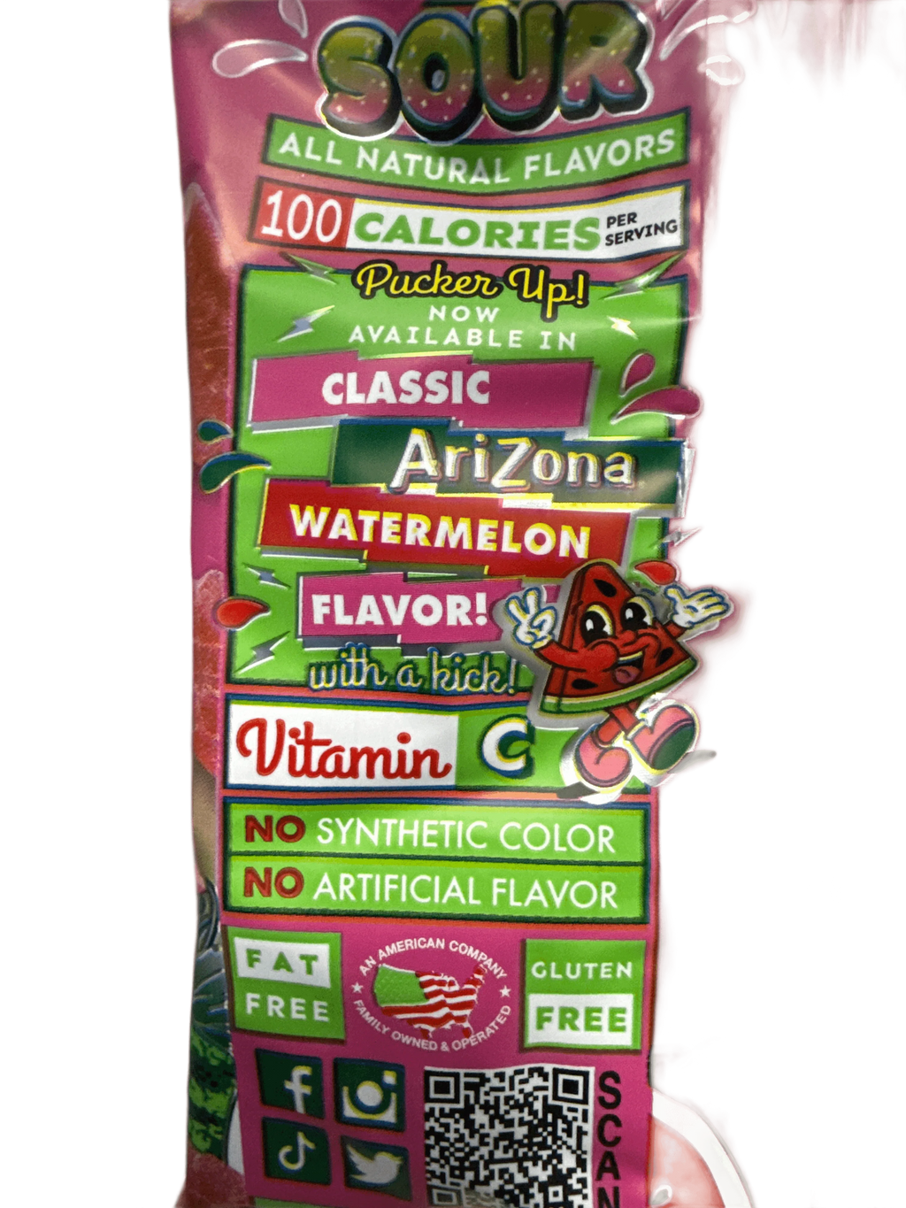 Arizona Sour Watermelon Fruit Snacks 142G - U.S Edition