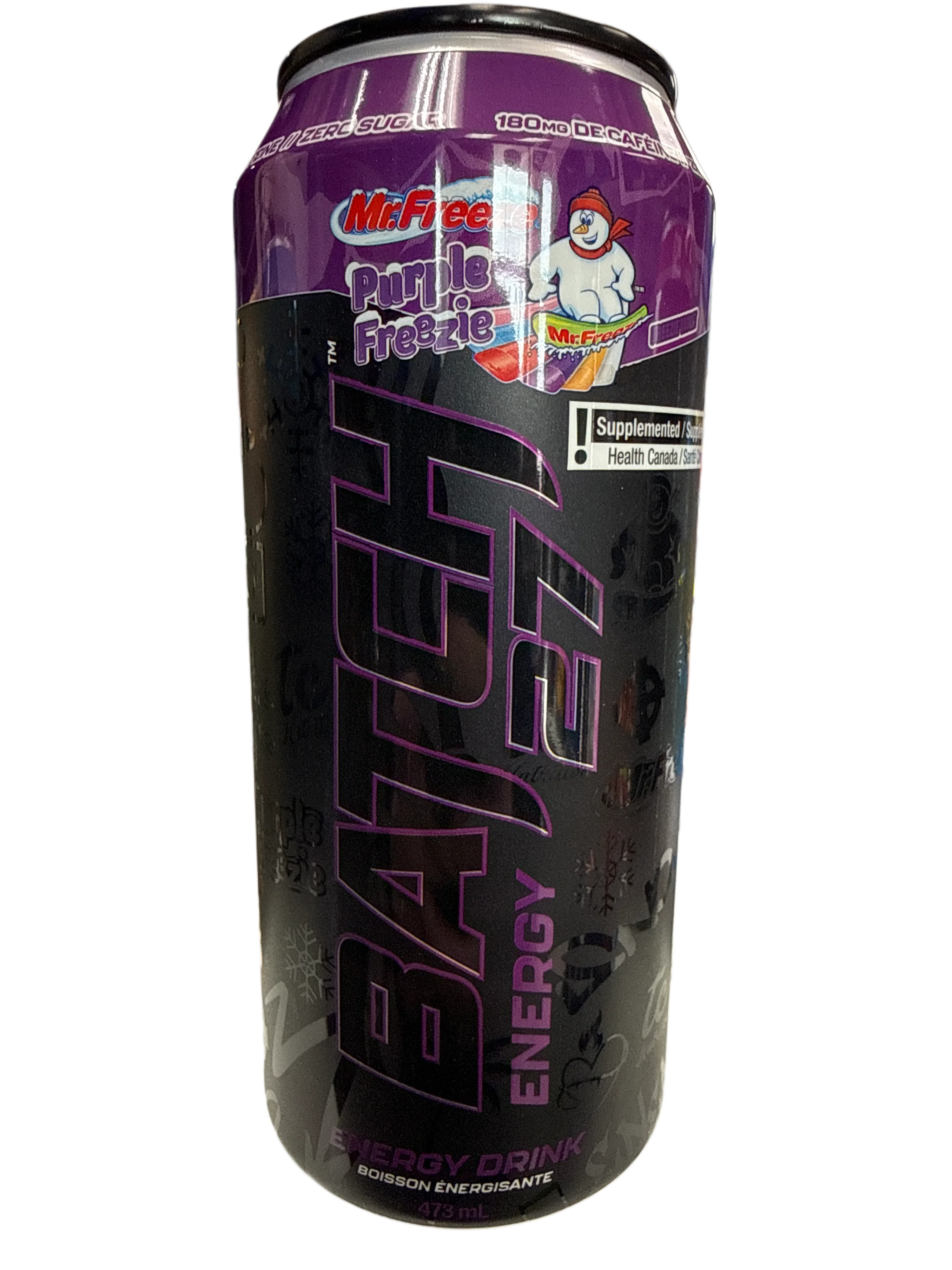 Batch 27 Zero Sugar Mr. Freeze Limited Edition Purple Freezie Energy 473ML - Canadian Edition