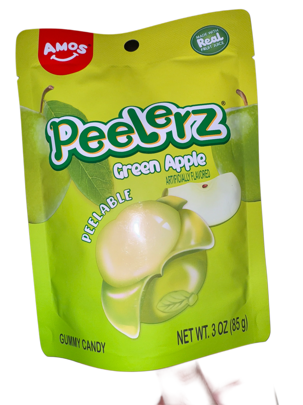 Amos Peelerz Gummy Green Apple 85G - U.S Edition