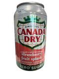 Canada Dry Zero Sugar Strawberry Fruit Splash 355ML - U.S Edition