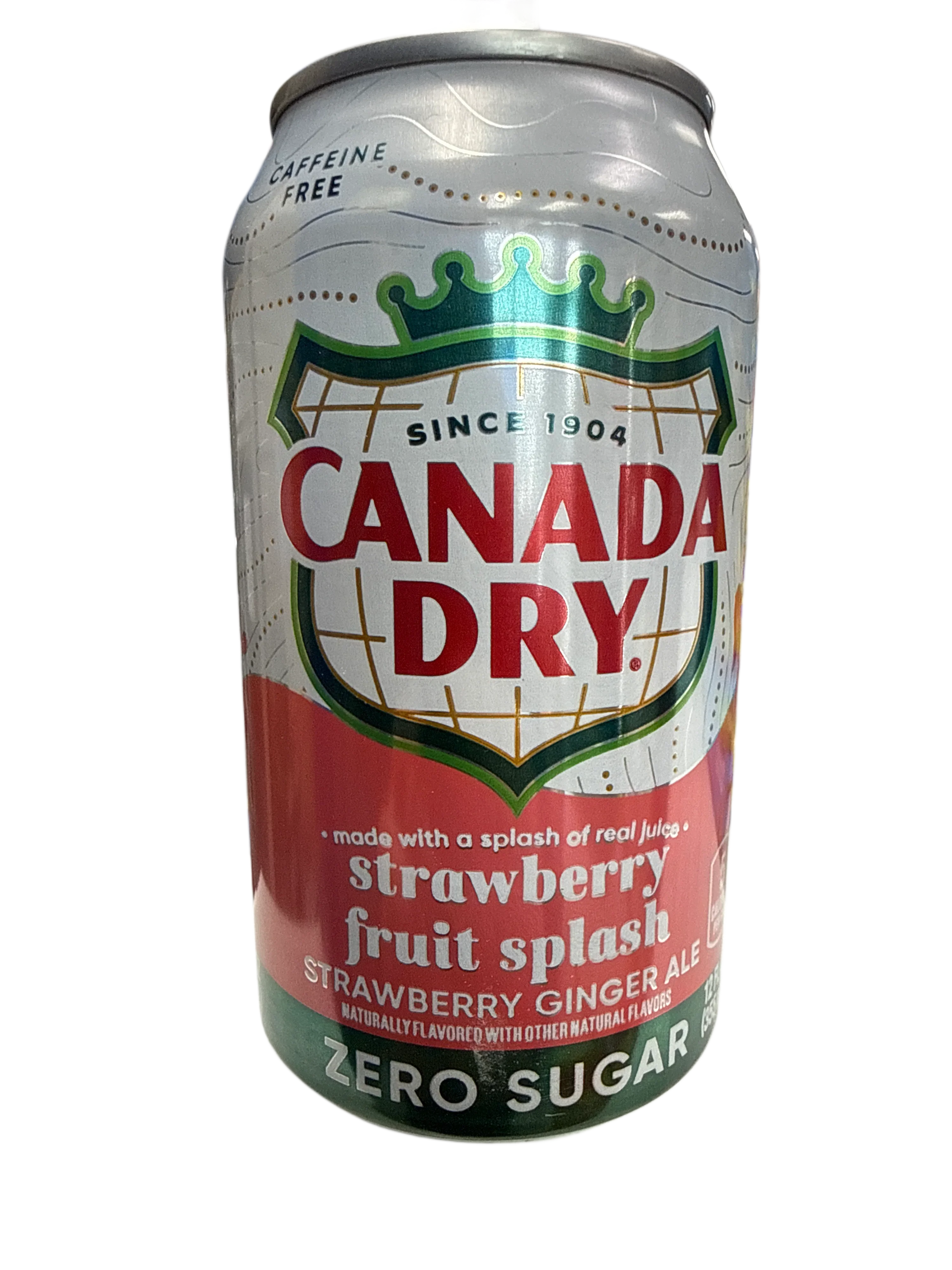 Canada Dry Zero Sugar Strawberry Fruit Splash 355ML - U.S Edition