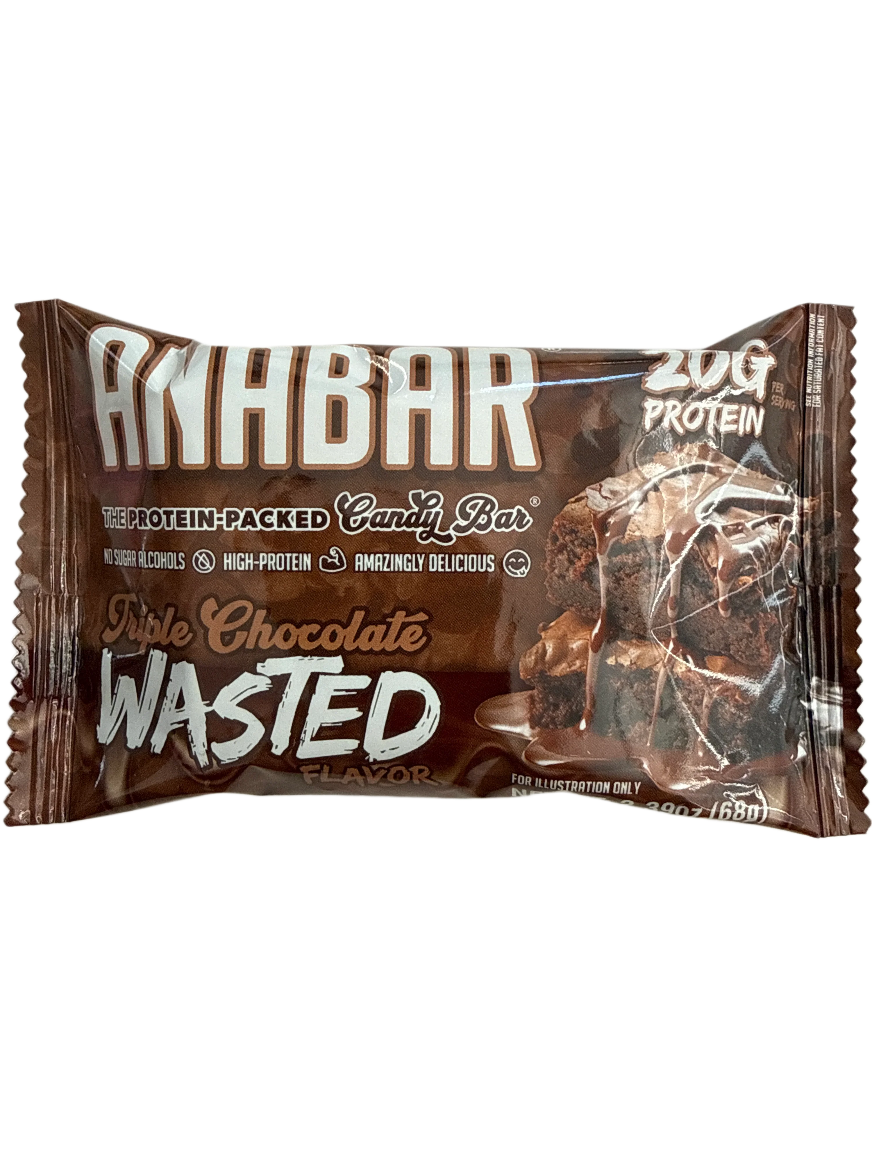 Anabar Triple Chocolate Wasted Flavour protein Bar 68G - U.S Edition