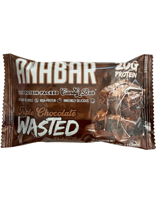 Anabar Triple Chocolate Wasted Flavour protein Bar 68G - U.S Edition