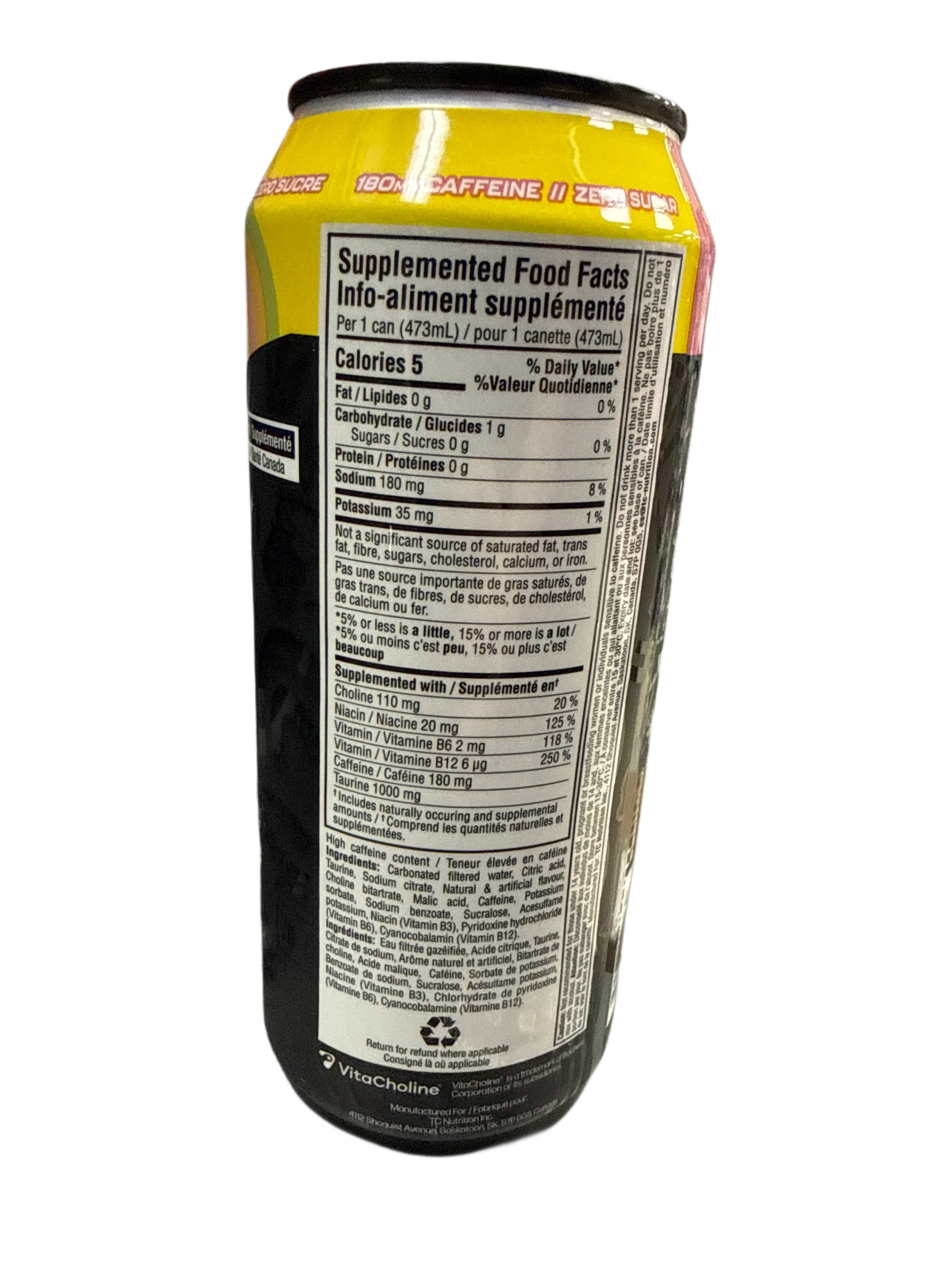 Batch 27 Zero Sugar Rainbow Sherbet Energy Drink 473ML - U.S Edition