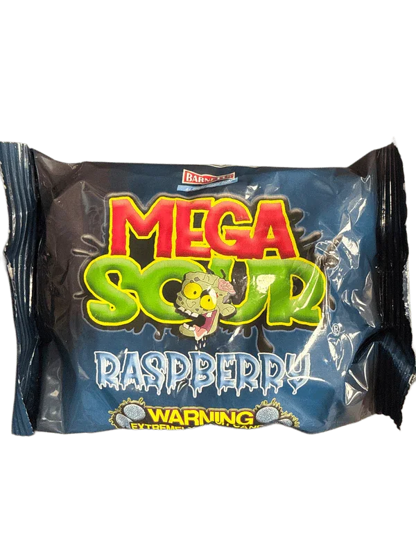 Barnetts Mega Sour Challenge Blue Raspberry Flavour 104G - U.K Edition