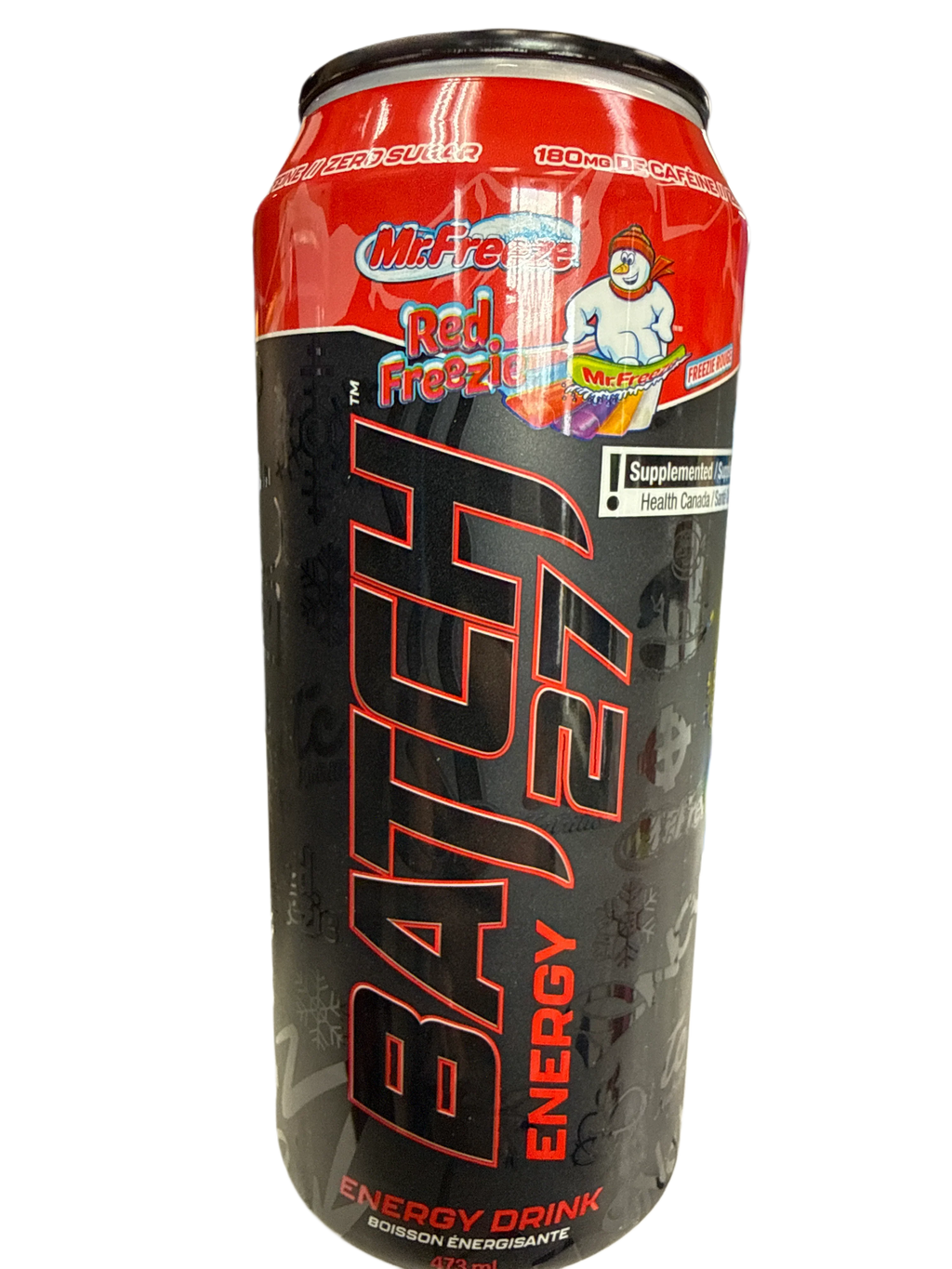 Batch 27 Zero Sugar Mr. Freeze Limited Edition Red Freezie Energy 473ML - Canadian Edition