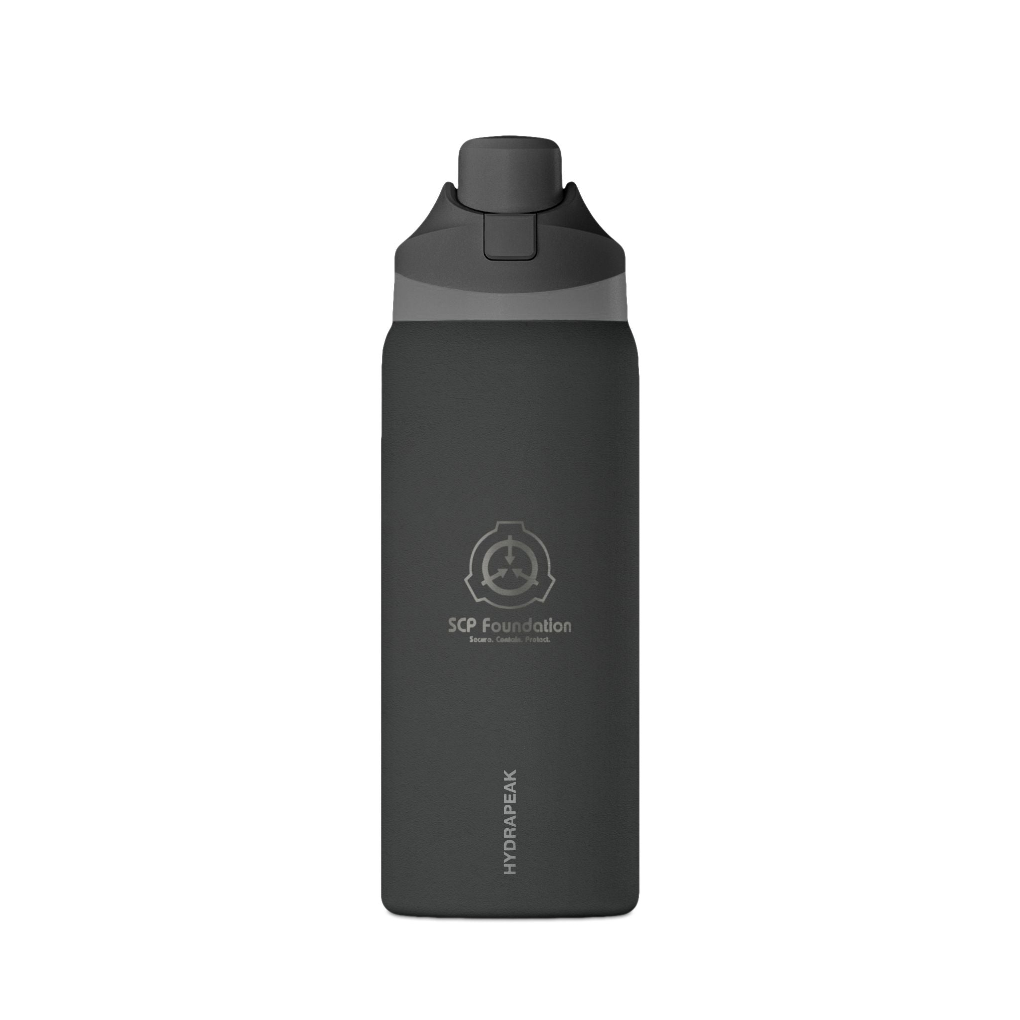 SCP Foundation 32oz Insulated Water Bottle — Matte Black Travel Flask