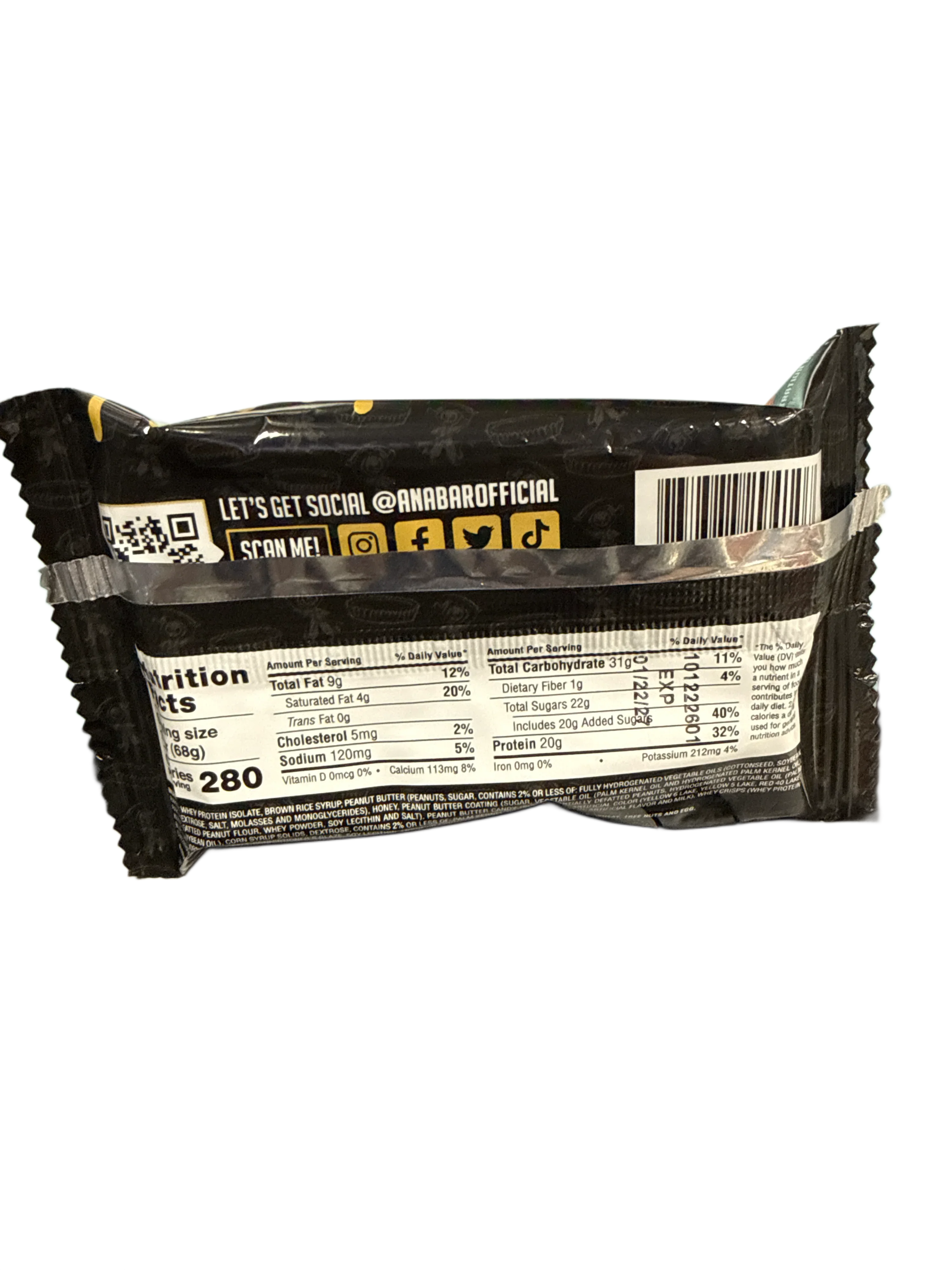 Anabar Death By Peanut Butter Protein Bar 68G - U.S Edition