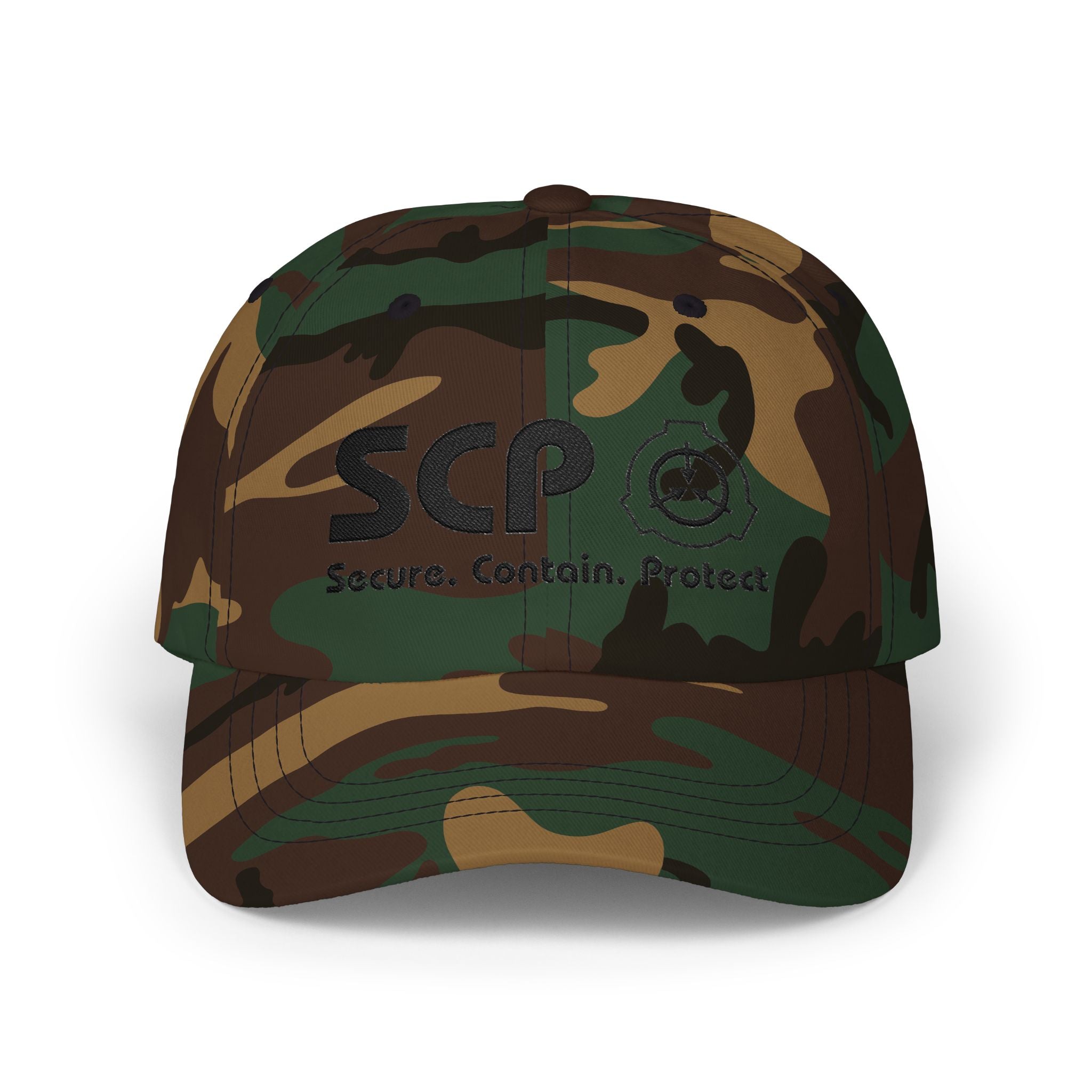 Camo Cap — SCP Foundation Embroidered Baseball Hat