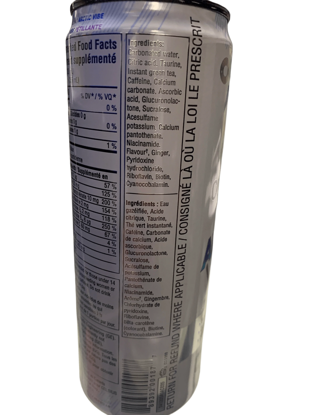 Celsius Arctic Vibe Zero Sugar Energy Drink 355ML - Canadian Edition