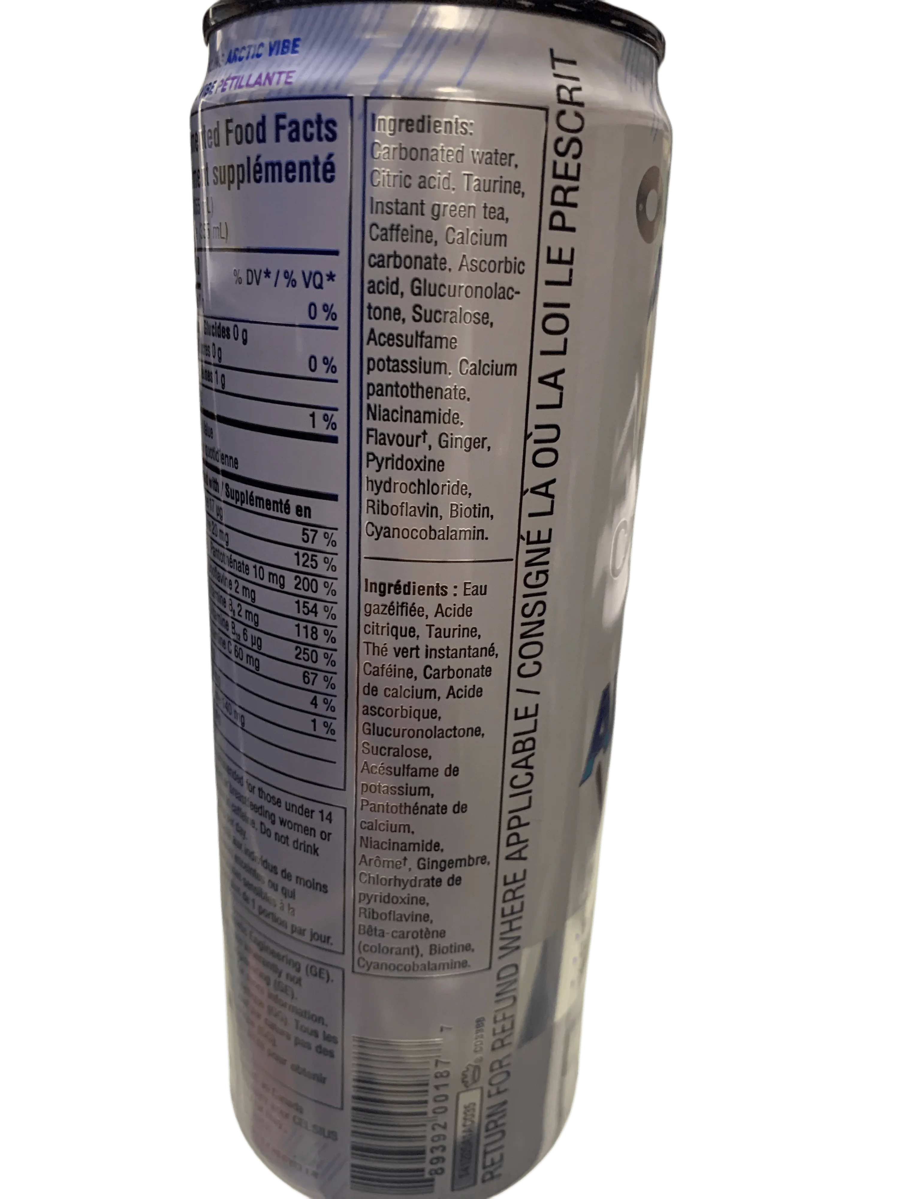 Celsius Arctic Vibe Zero Sugar Energy Drink 355ML - Canadian Edition
