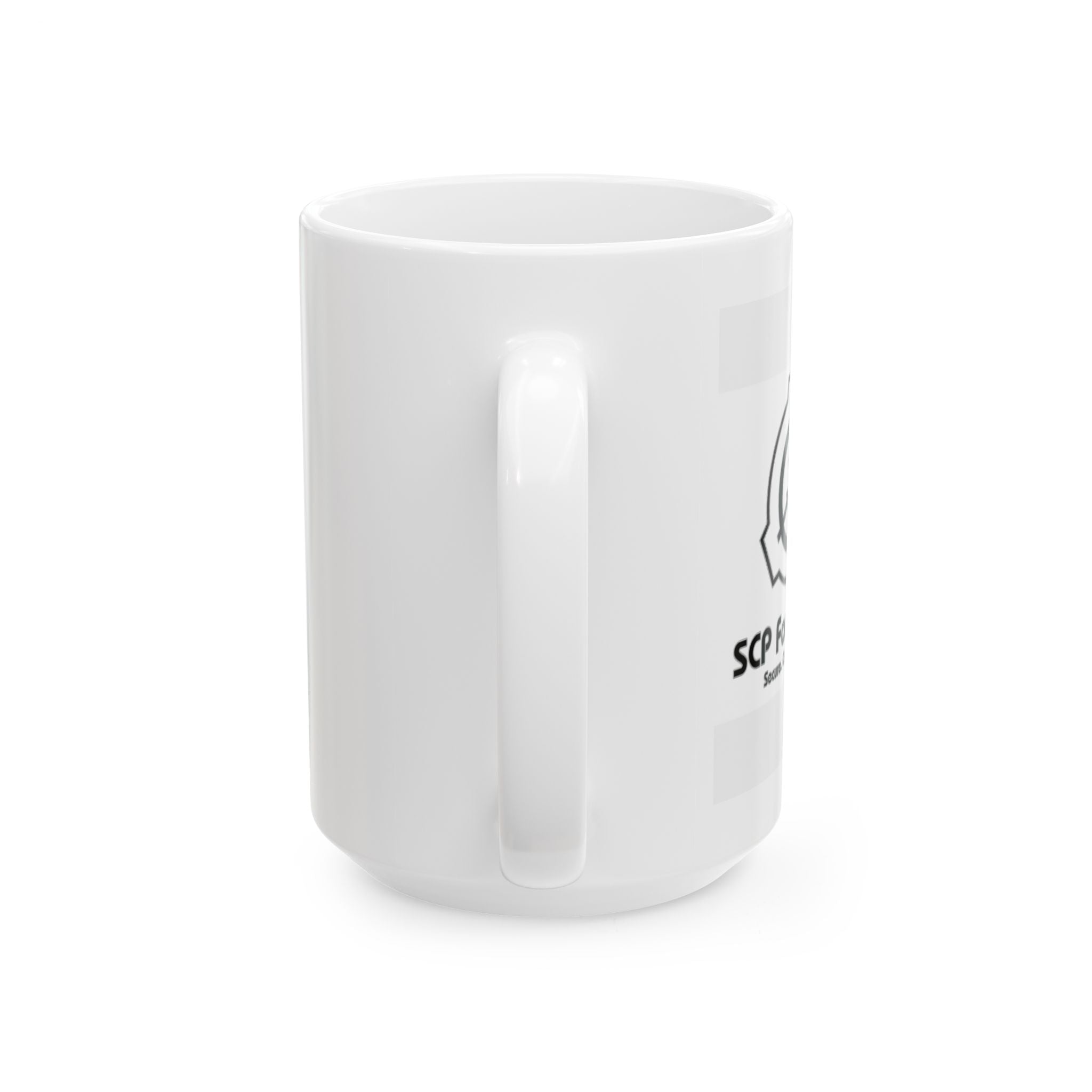 SCP Foundation Logo Ceramic Mug — 11oz & 15oz Collectible Coffee Cup