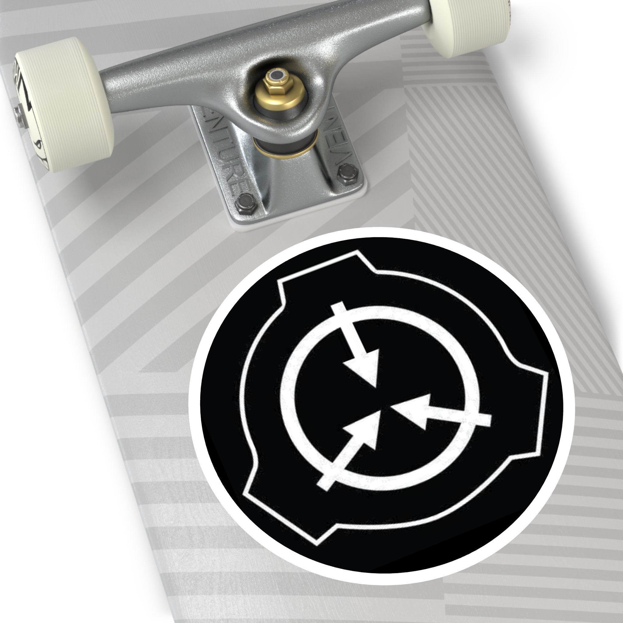 SCP Foundation Logo Round Sticker — Indoor/Outdoor Durable Vinyl