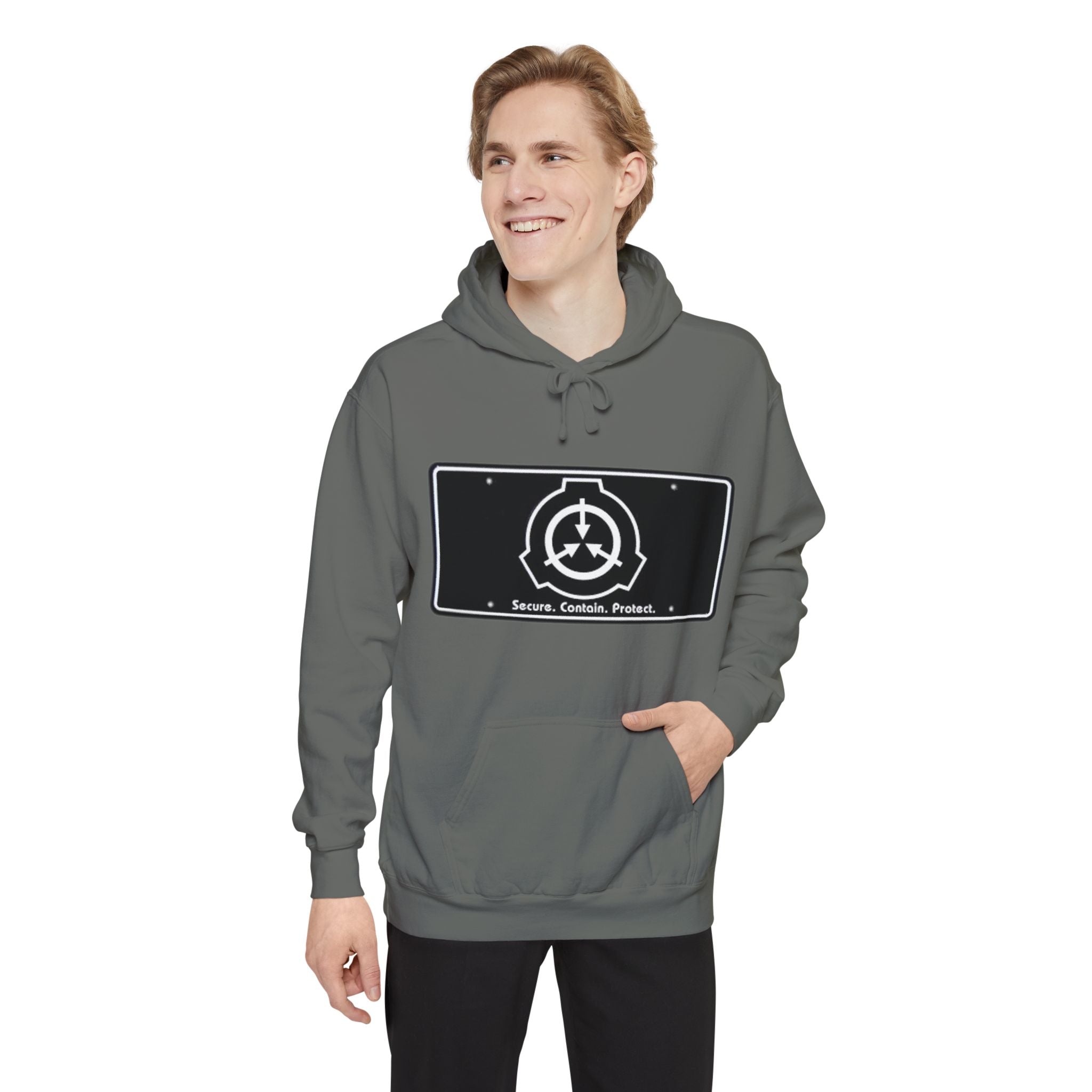 SCP Foundation Logo Hoodie — Secure Contain Protect Graphic Hoodie