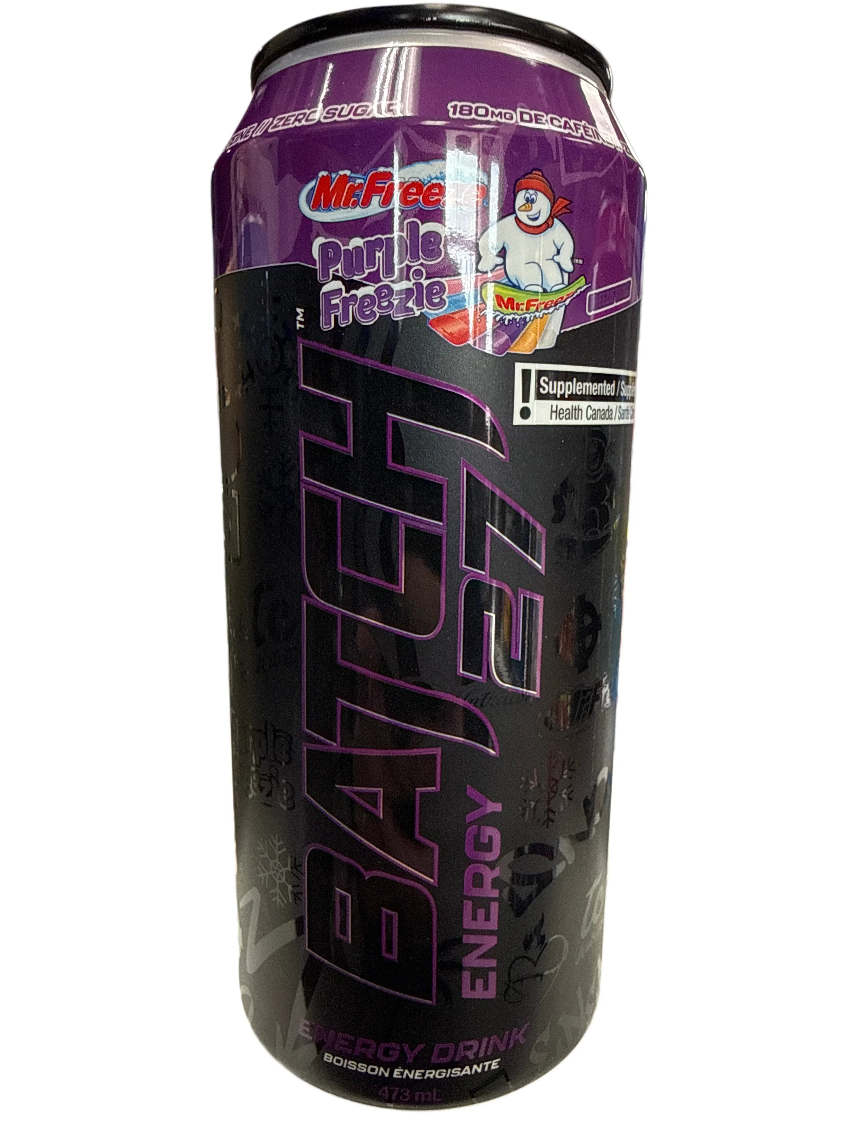 Batch 27 Zero Sugar Mr. Freeze Limited Edition Purple Freezie Energy 473ML - Canadian Edition