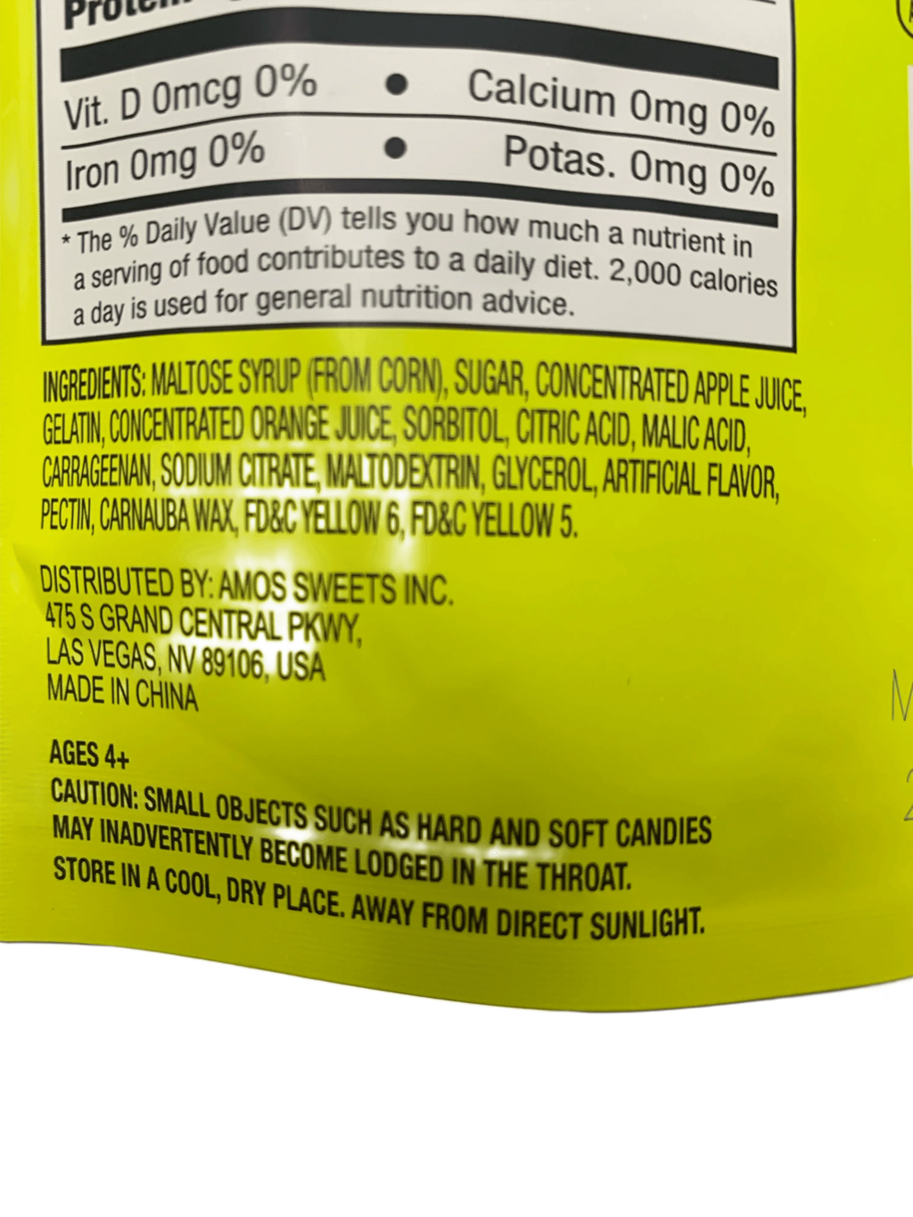 Amos Peelerz Orange Gummies 170G - U.S Edition