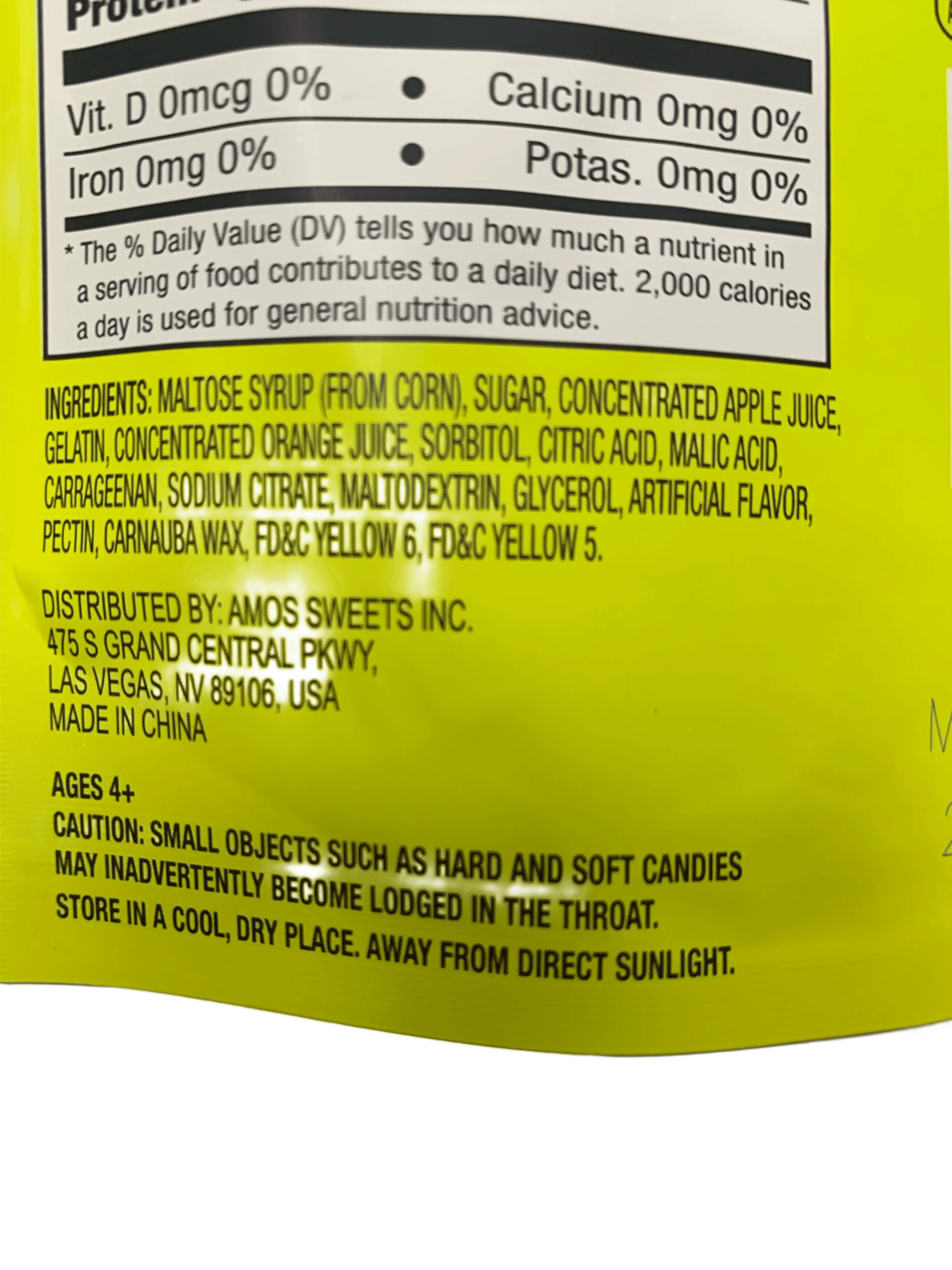 Amos Peelerz Orange Gummies 170G - U.S Edition