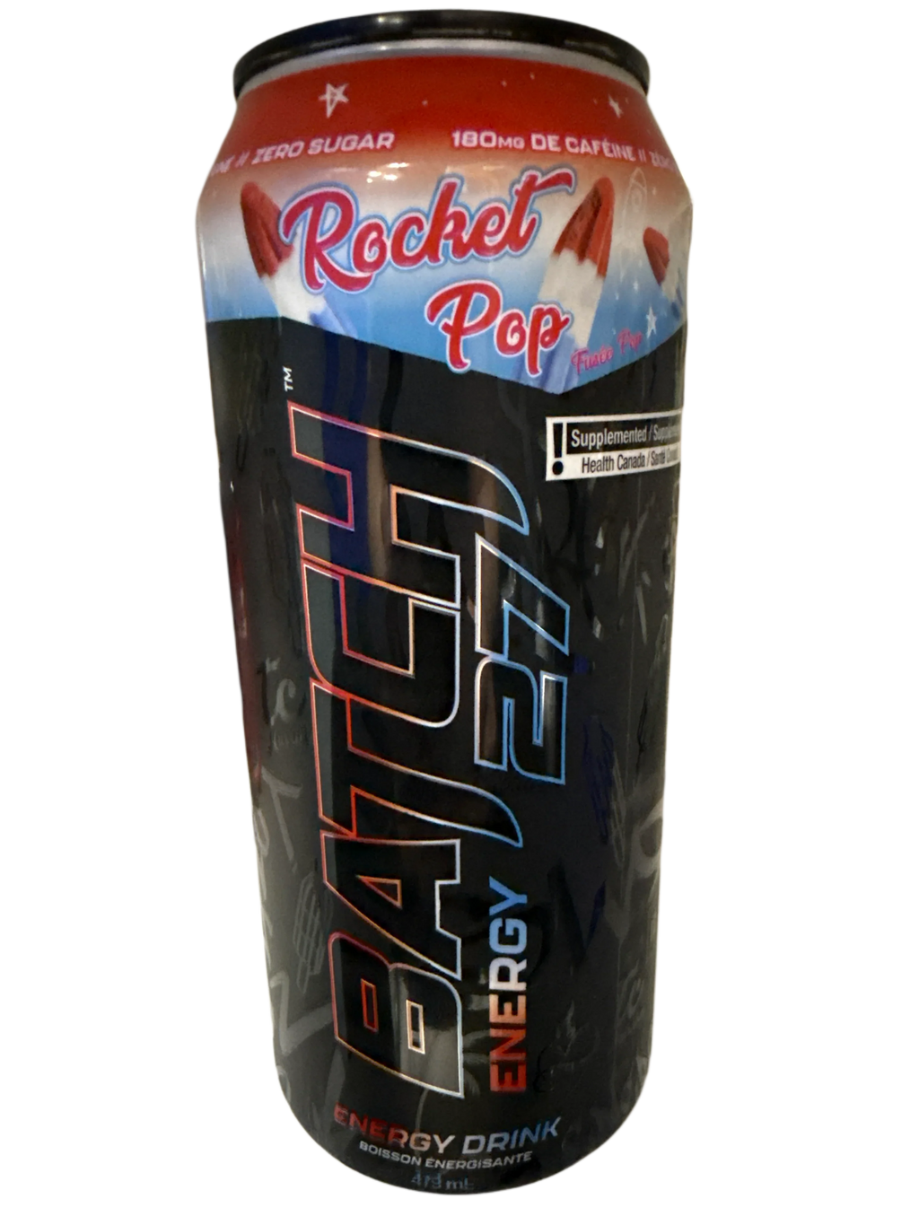 Batch 27 Zero Sugar Rocket Pop Energy Drink 473ML - Canadian Edition