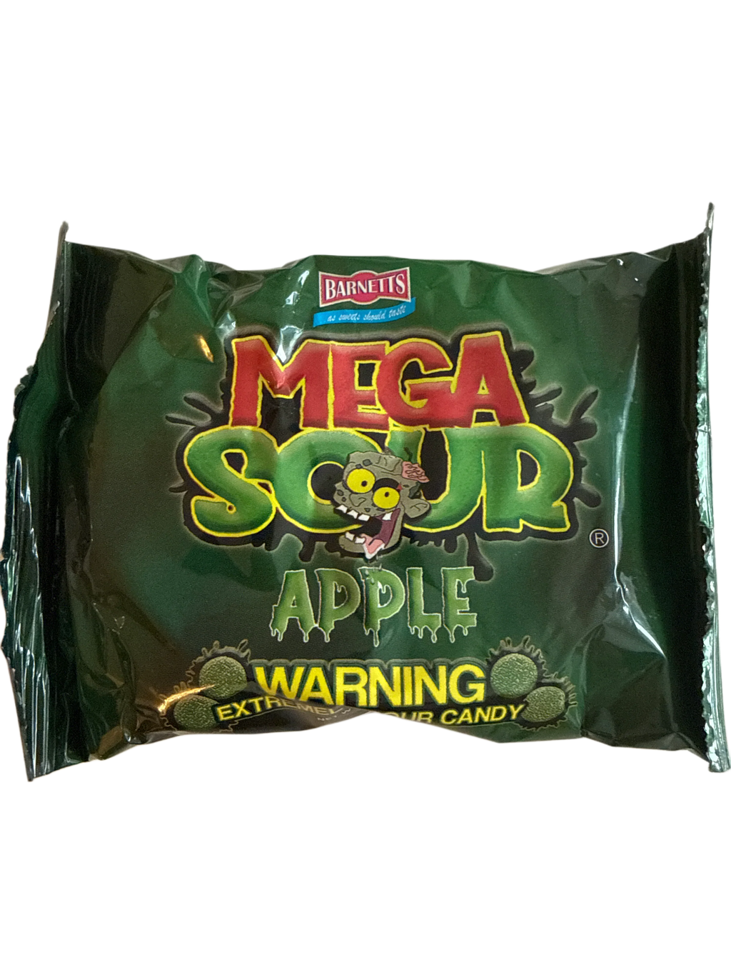 Barnetts Mega Sour Apple Candy 104G - U.K Edition