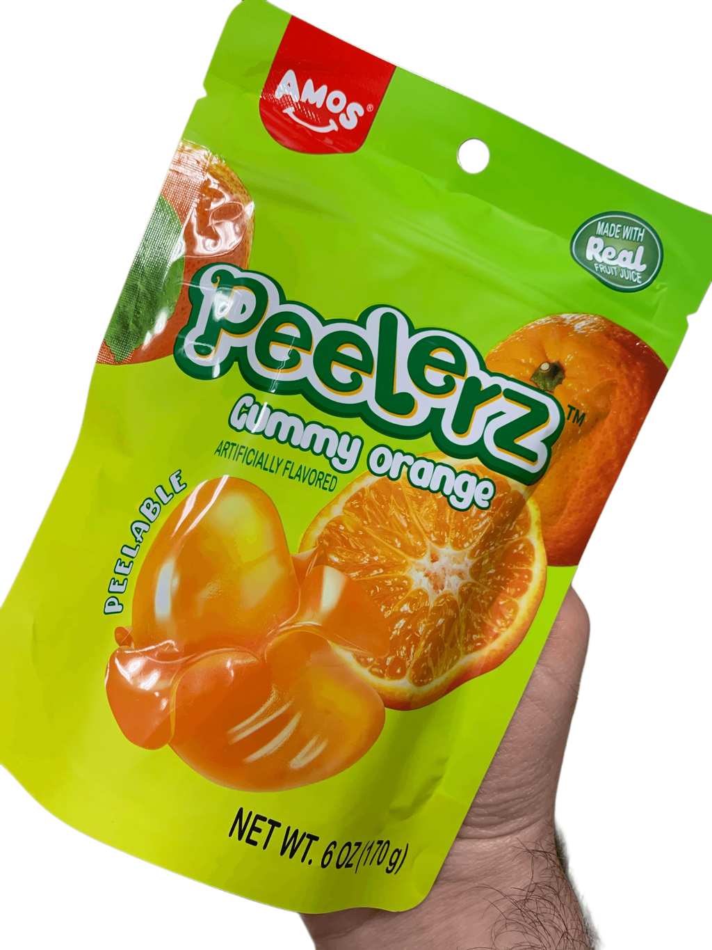 Amos Peelerz Orange Gummies 170G - U.S Edition
