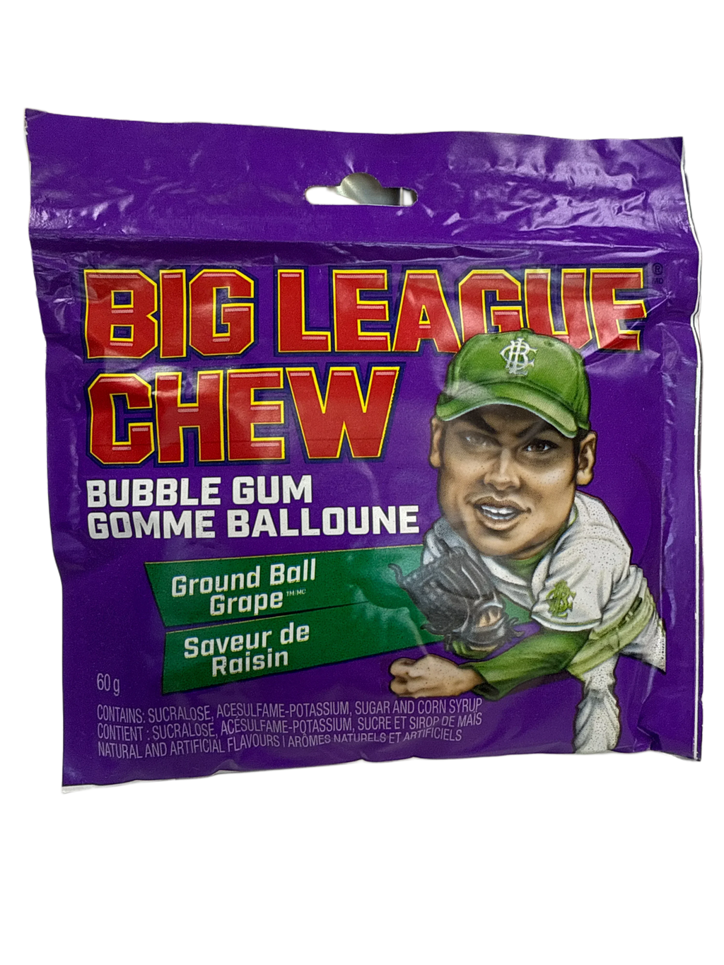 Big League Chew Ground Ball Grape Flavour 60G - U.S Edition
