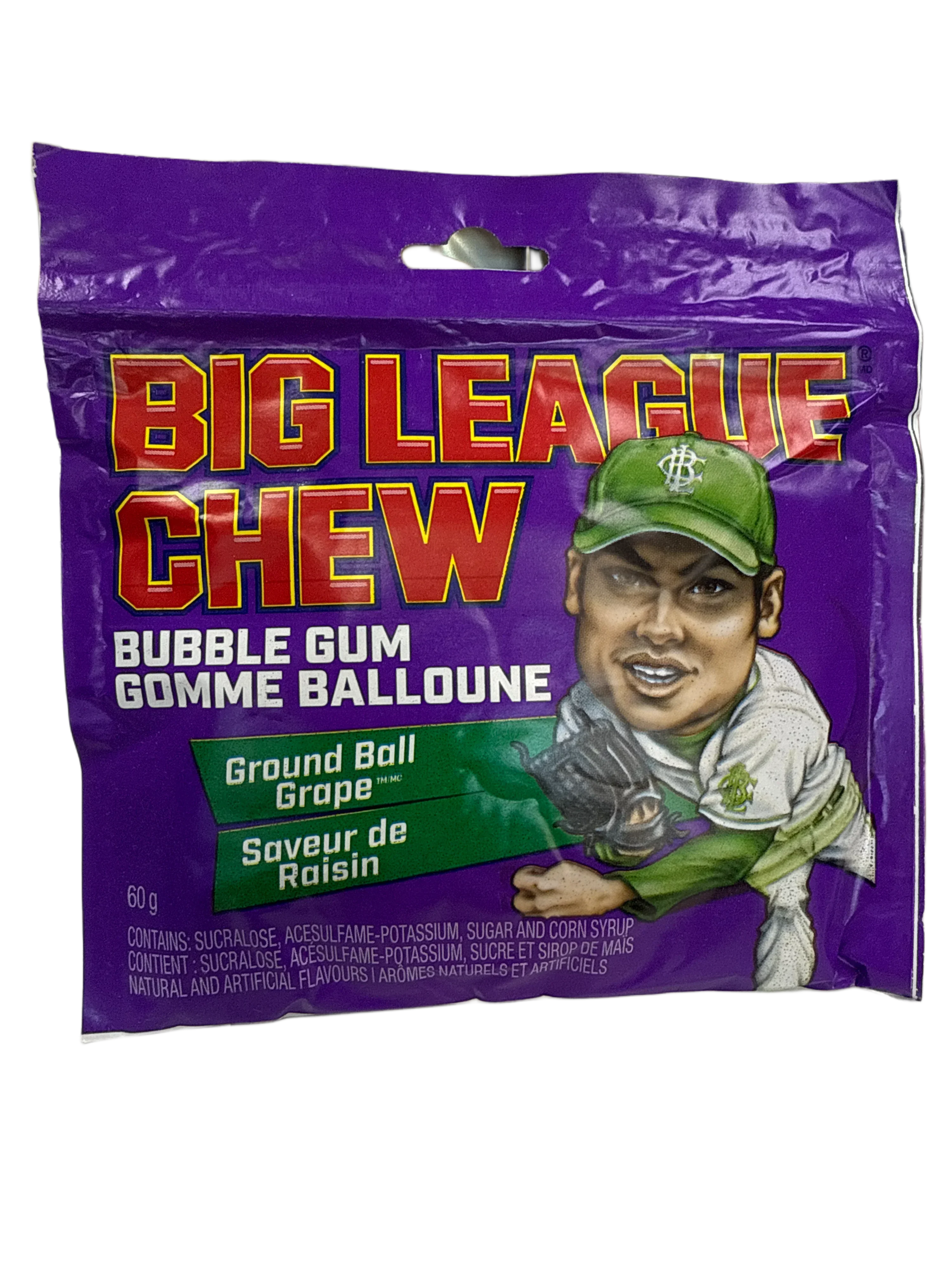 Big League Chew Ground Ball Grape Flavour 60G - U.S Edition