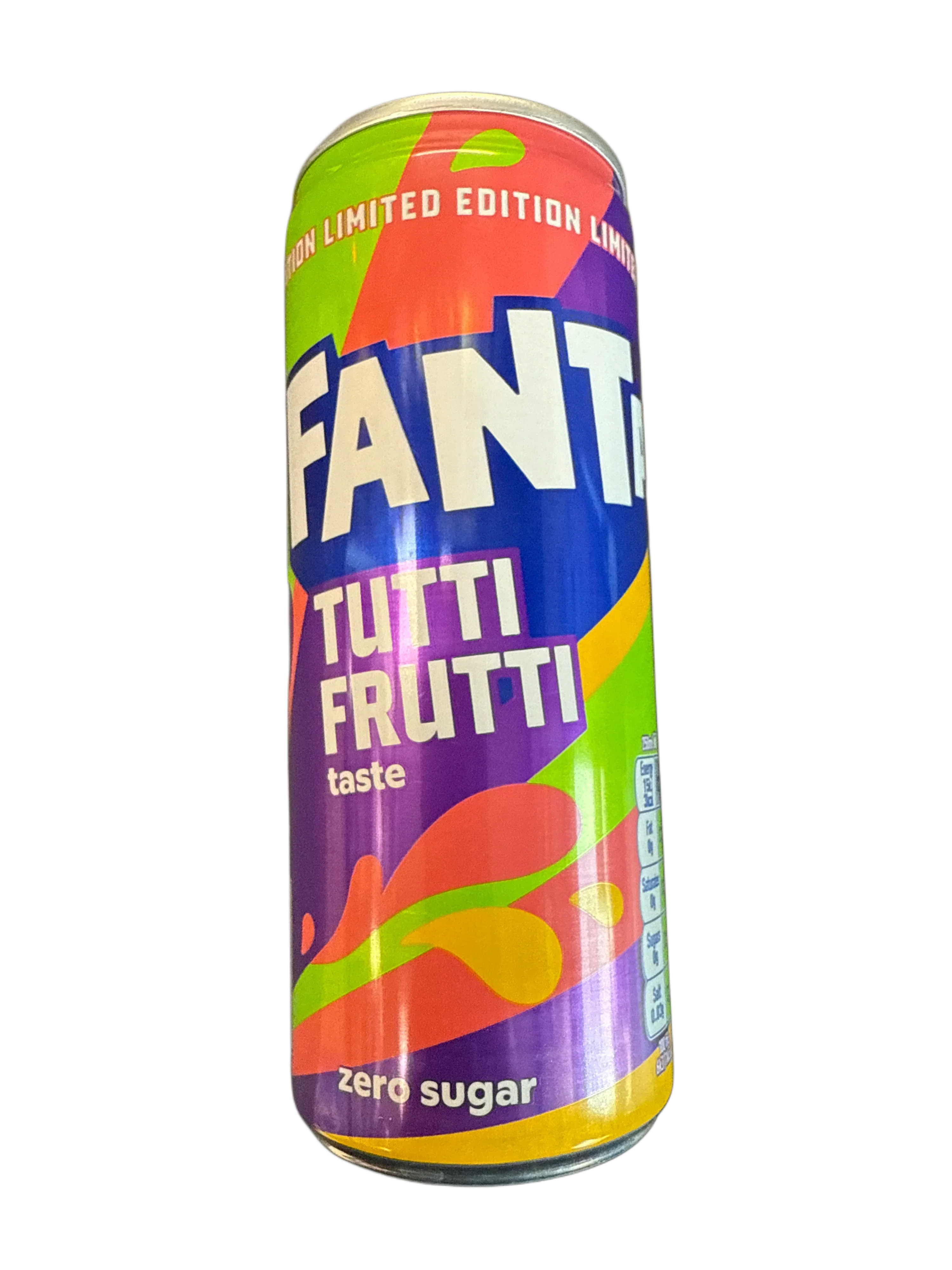 Fanta Tutti Fruitti Taste Zero Sugar Drink 250ML - U.K Limited Edition