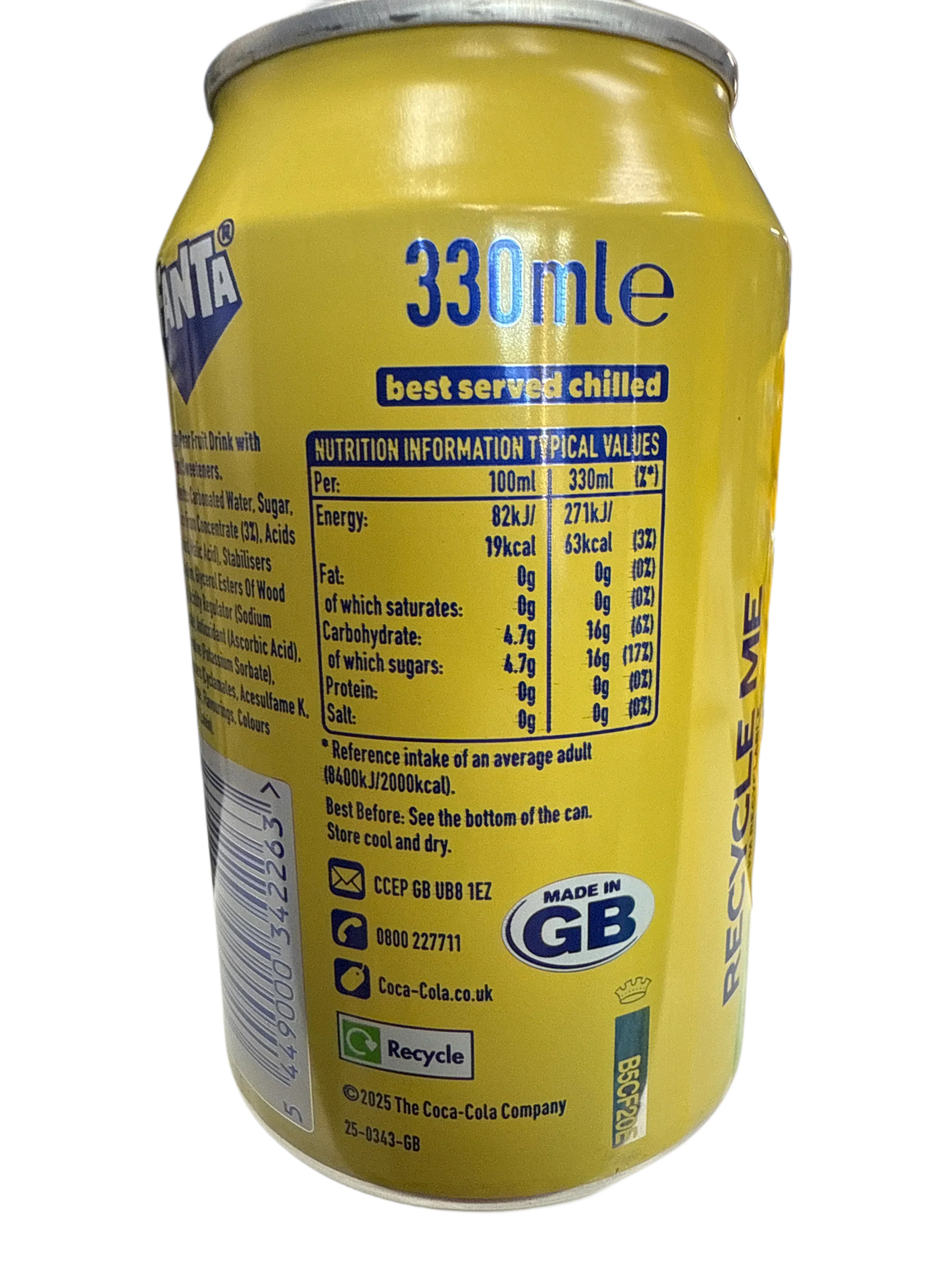 Fanta Pear Flavoured Can 355ML - U.K Edition