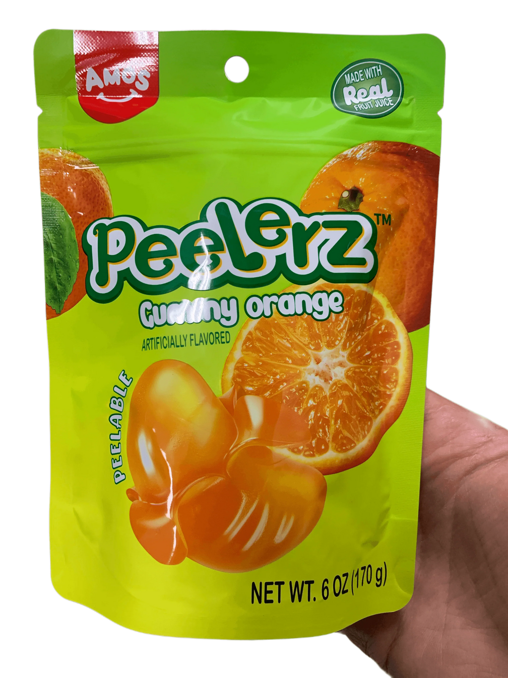 Amos Peelerz Orange Gummies 170G - U.S Edition